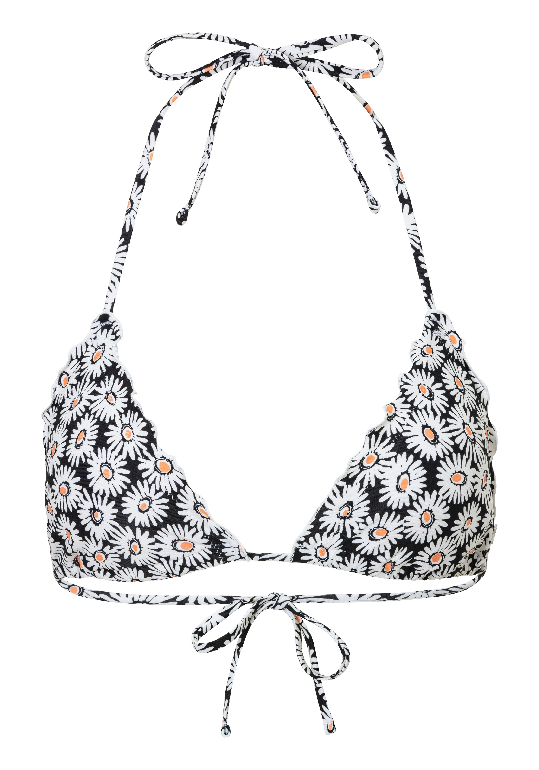 HUGO Underwear Triangel-Bikini-Top »RUFFLE T«, (1 St.), Neckholder-Bikinitop mit Rüschenrand