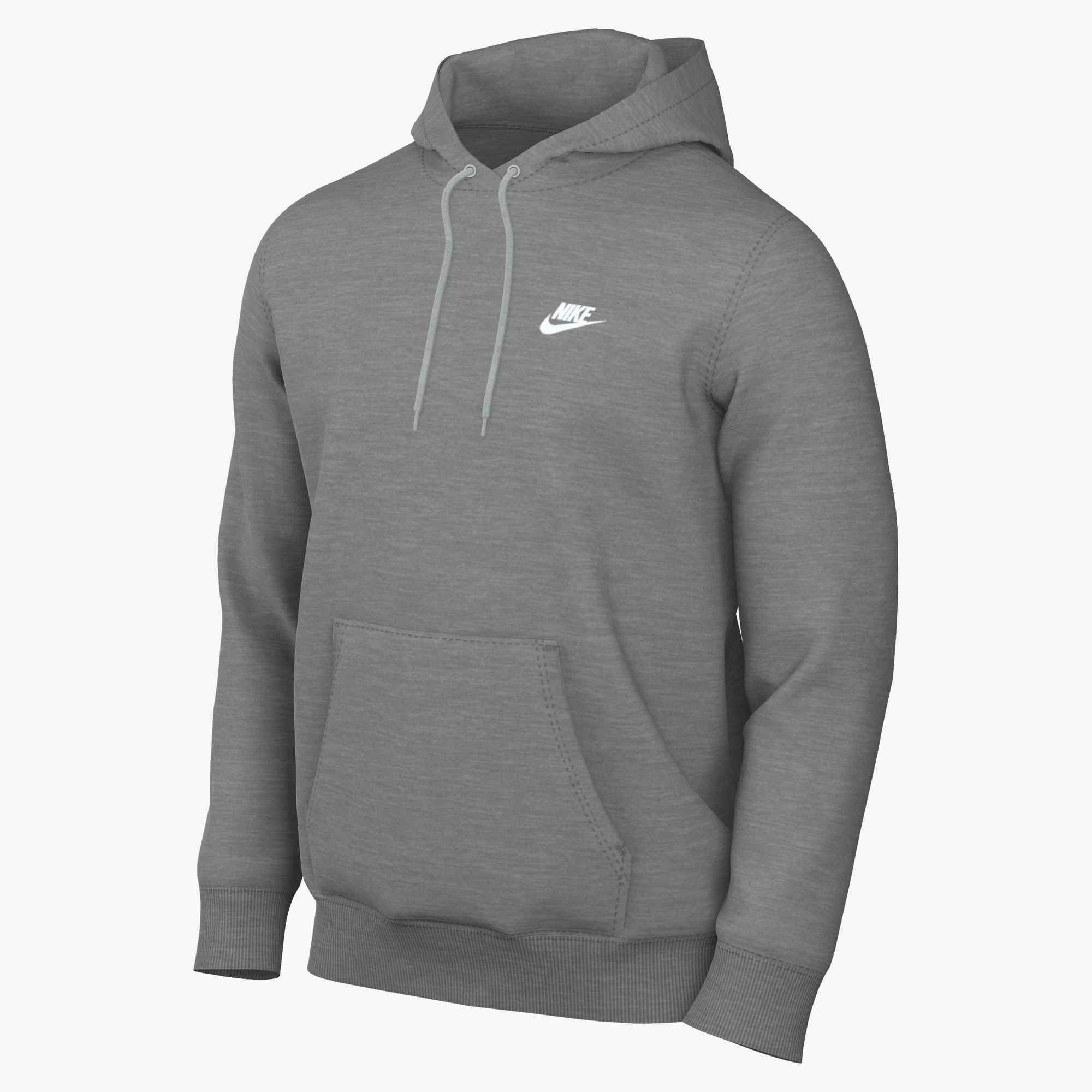 Nike Sportswear Kapuzensweatshirt »M NK CLUB BB PO HOODIE«, mit Kängurutasche, Kurzarm-Design, aus Baumwolle und Polyester
