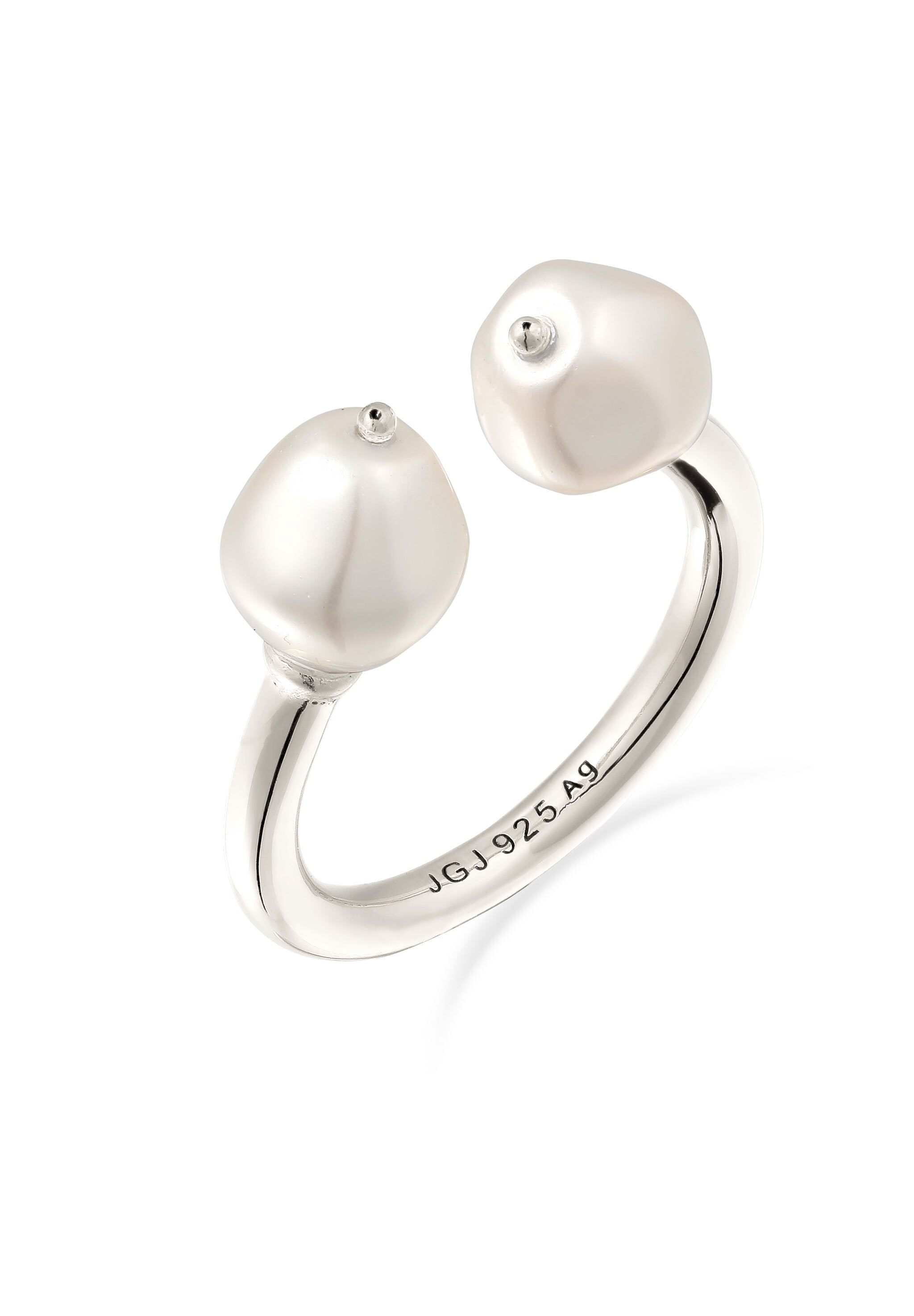 Elli Premium Perlenring »Ring mit Perlen von Swarovski(R) 925 Sterling Silber«