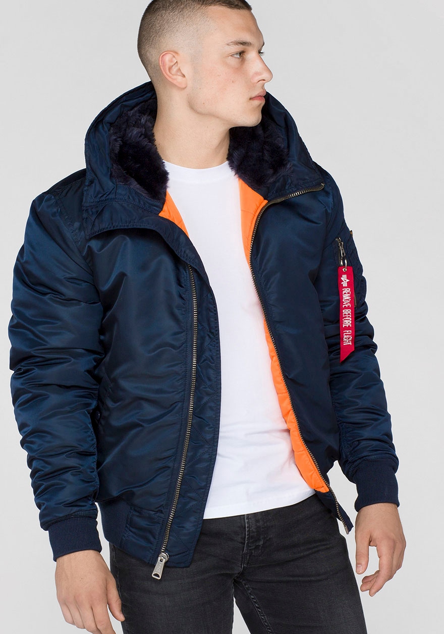 Alpha Industries Bomberjacke »MA-1 HOODED«, mit Kapuze