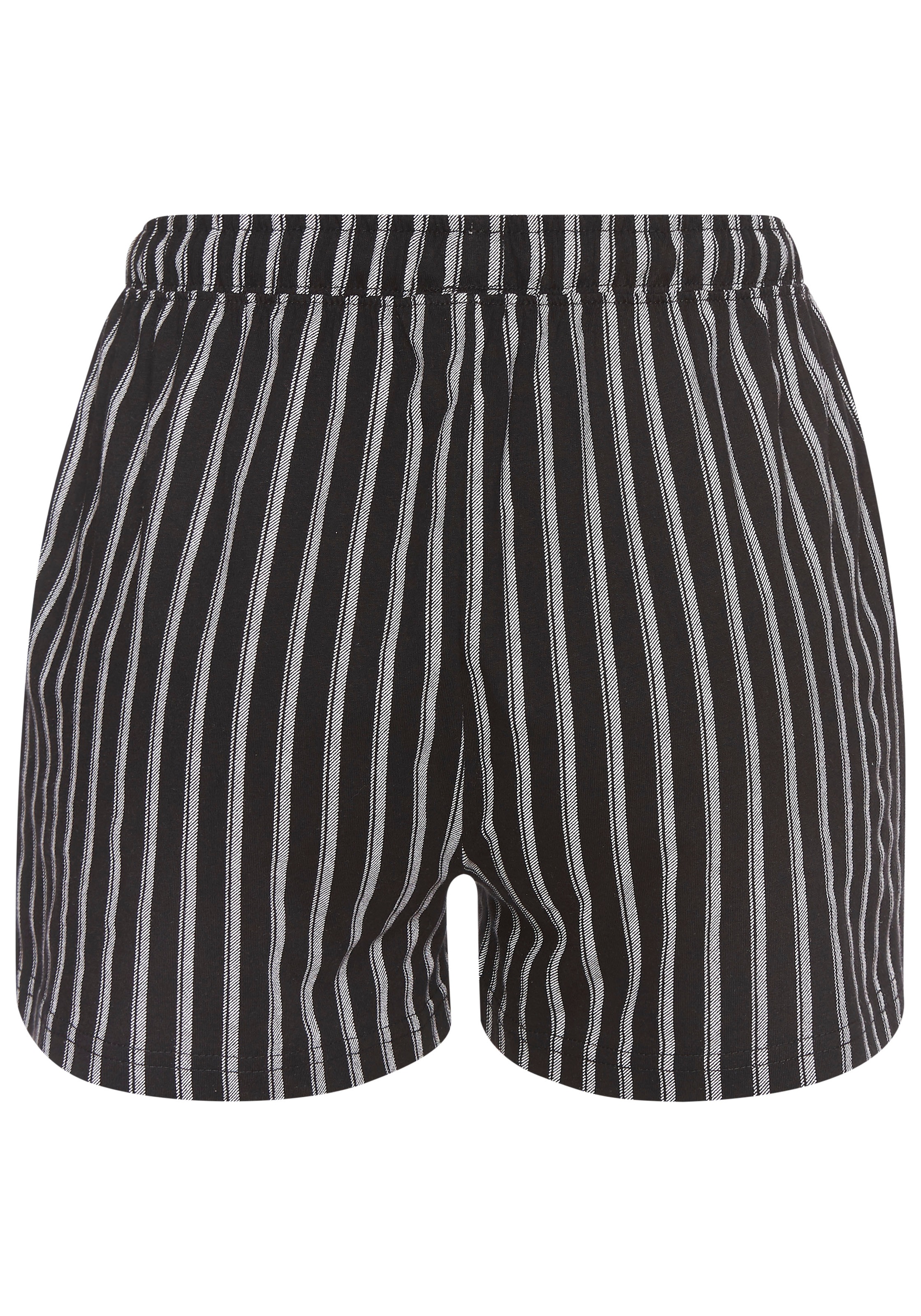 Vivance Dreams Pyjamashorts, (Packung, 2 tlg.), Mit Streifen und Karos