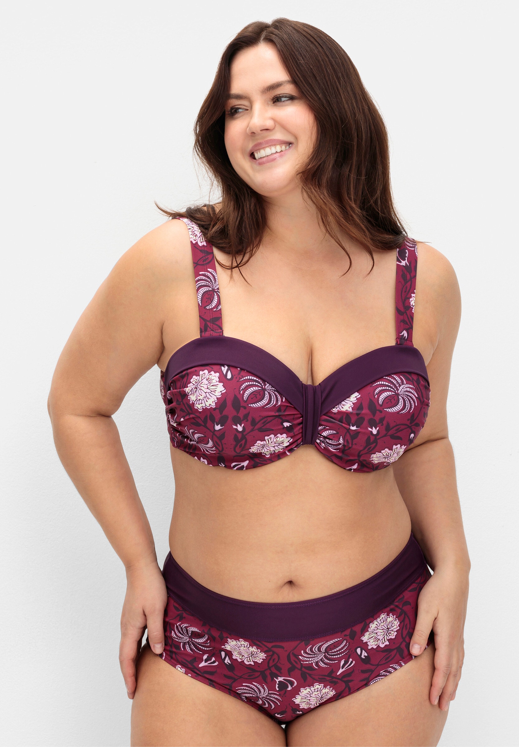 sheego by Joe Browns Bügel-Bikini »Bikini-Oberteil Bikini-Oberteil mit Blumendruck«