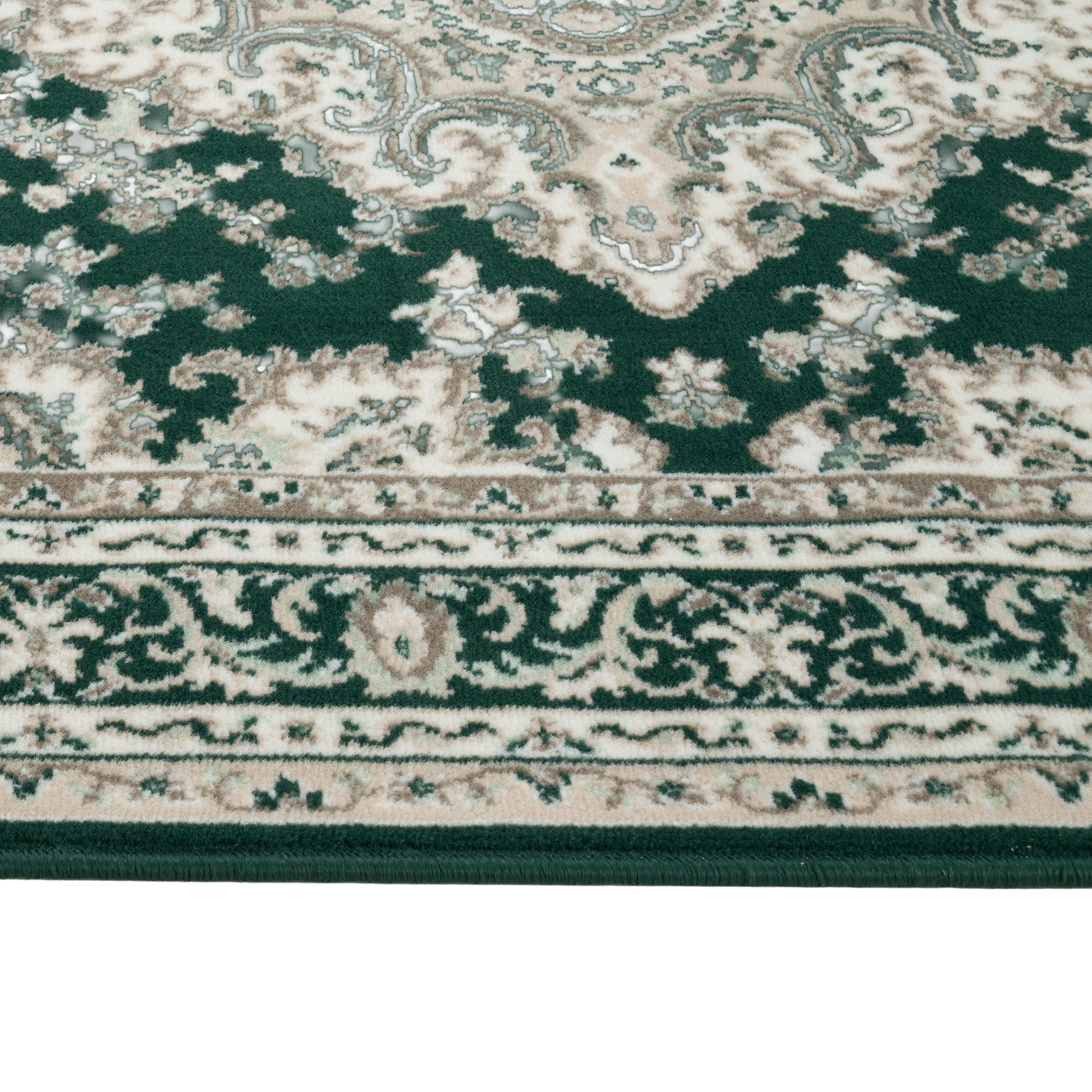 OTTO home Teppich »Oriental, Made in Belgium« oval 7 mm Höhe Orient-Optik, mit Bordüre, Kurzflor, pflegeleicht, elegant