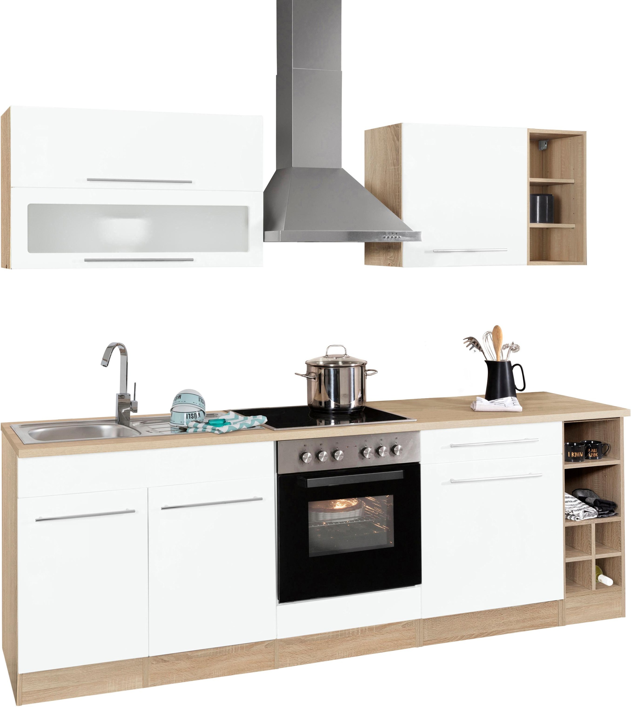 KOCHSTATION Küchenzeile »KS-Eton« ohne E-Geräte, Breite 240 cm