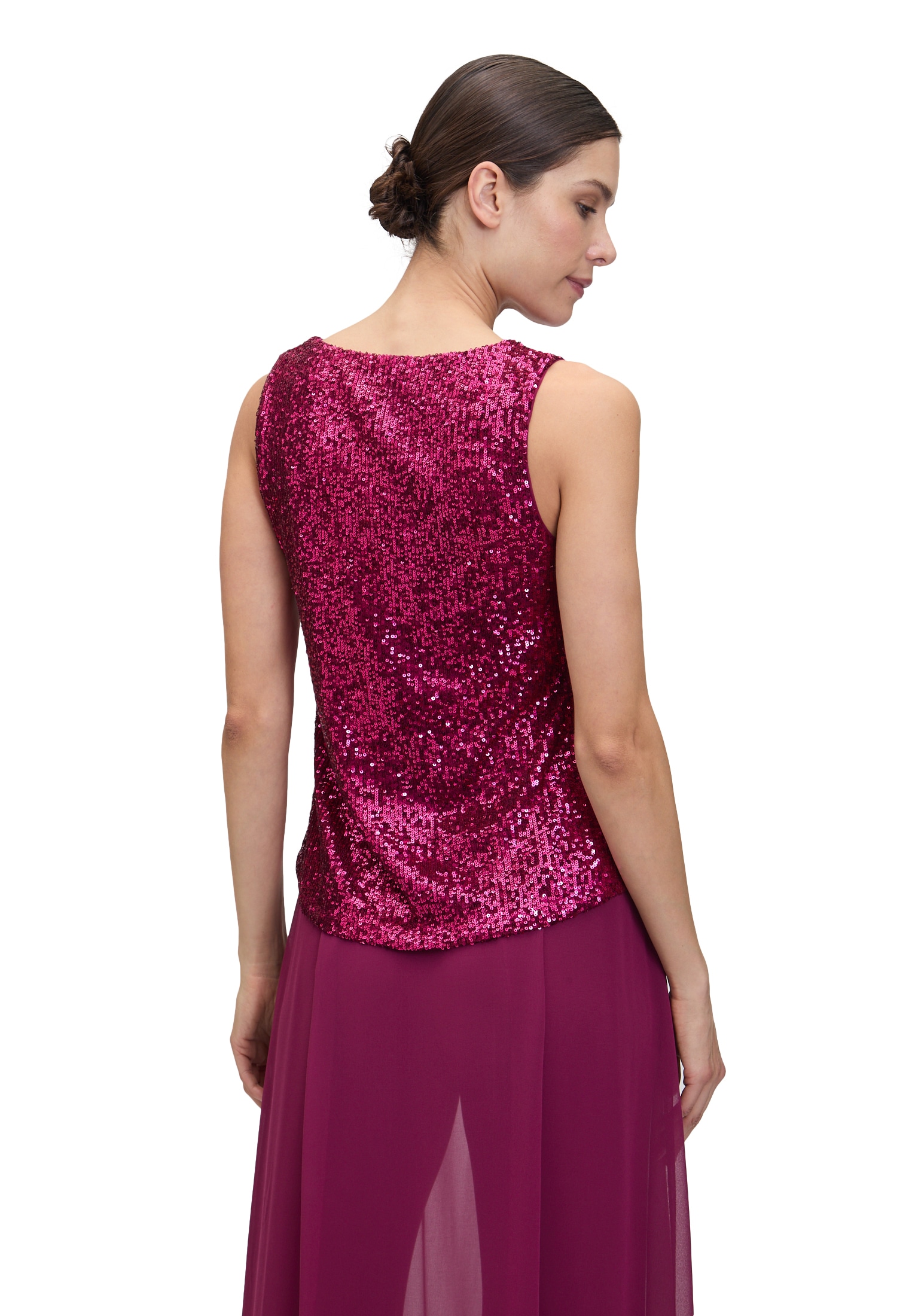 Vera Mont Blusentop »Pailletten-Top ohne Arm«