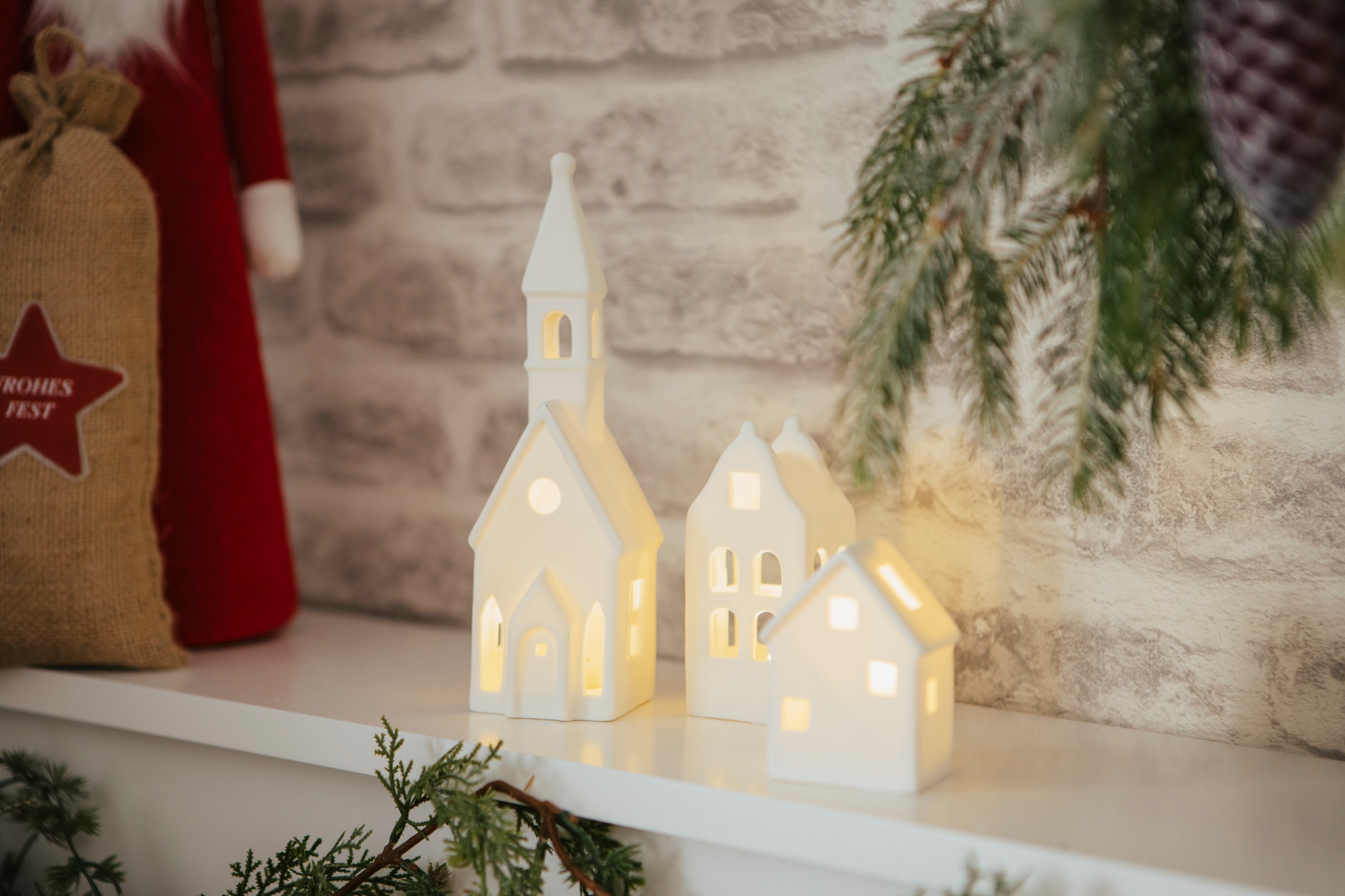 home Weihnachtsdeko«, LED Biskuitporzellan, aus Weihnachtsdorf bei Beleuchtung OTTO my »Salome, mit
