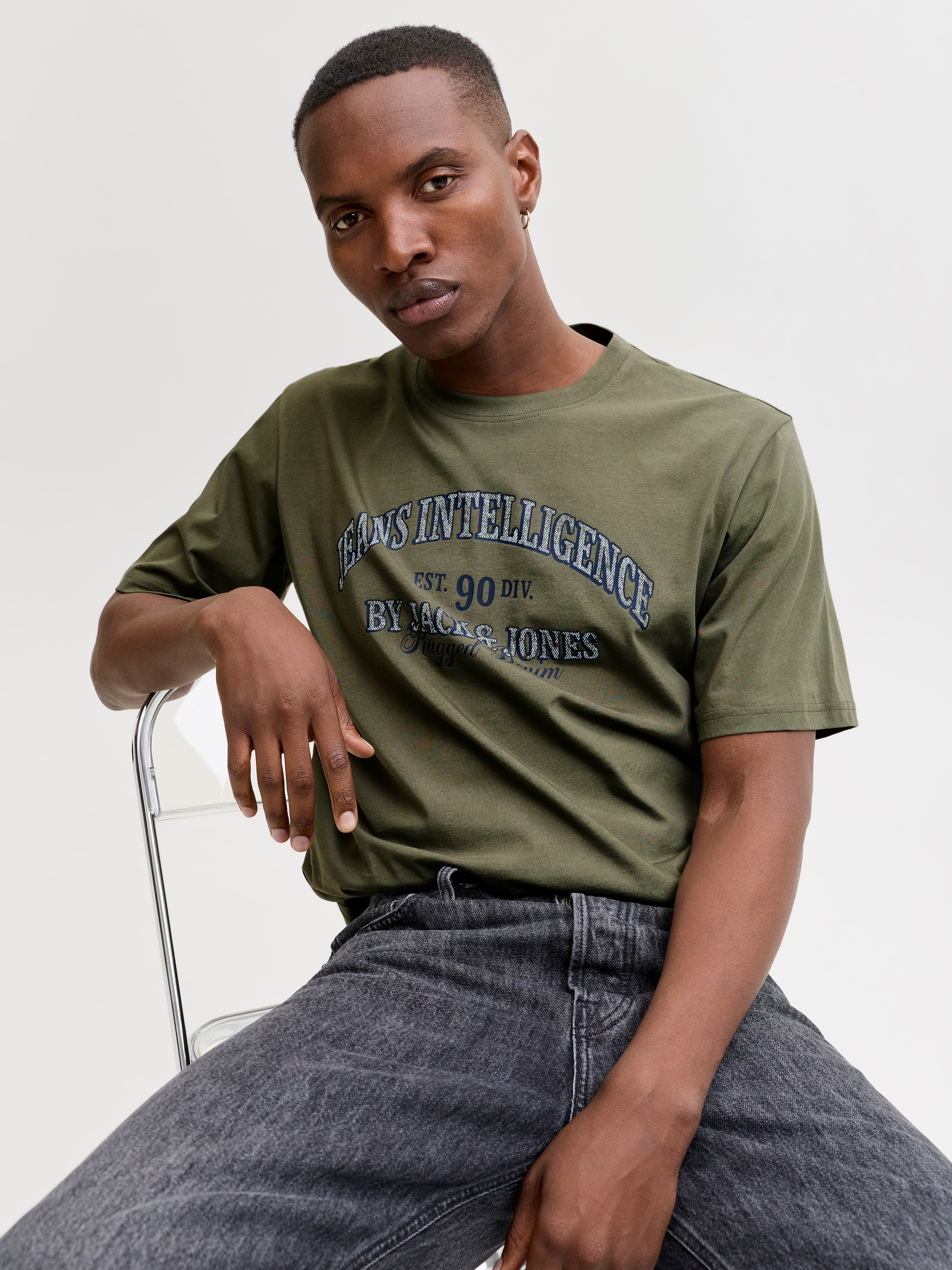 Jack & Jones T-Shirt »JJEDENVER GRAPHIC TEE SS O-NECK 3PK MP« Packung, 3 tlg.