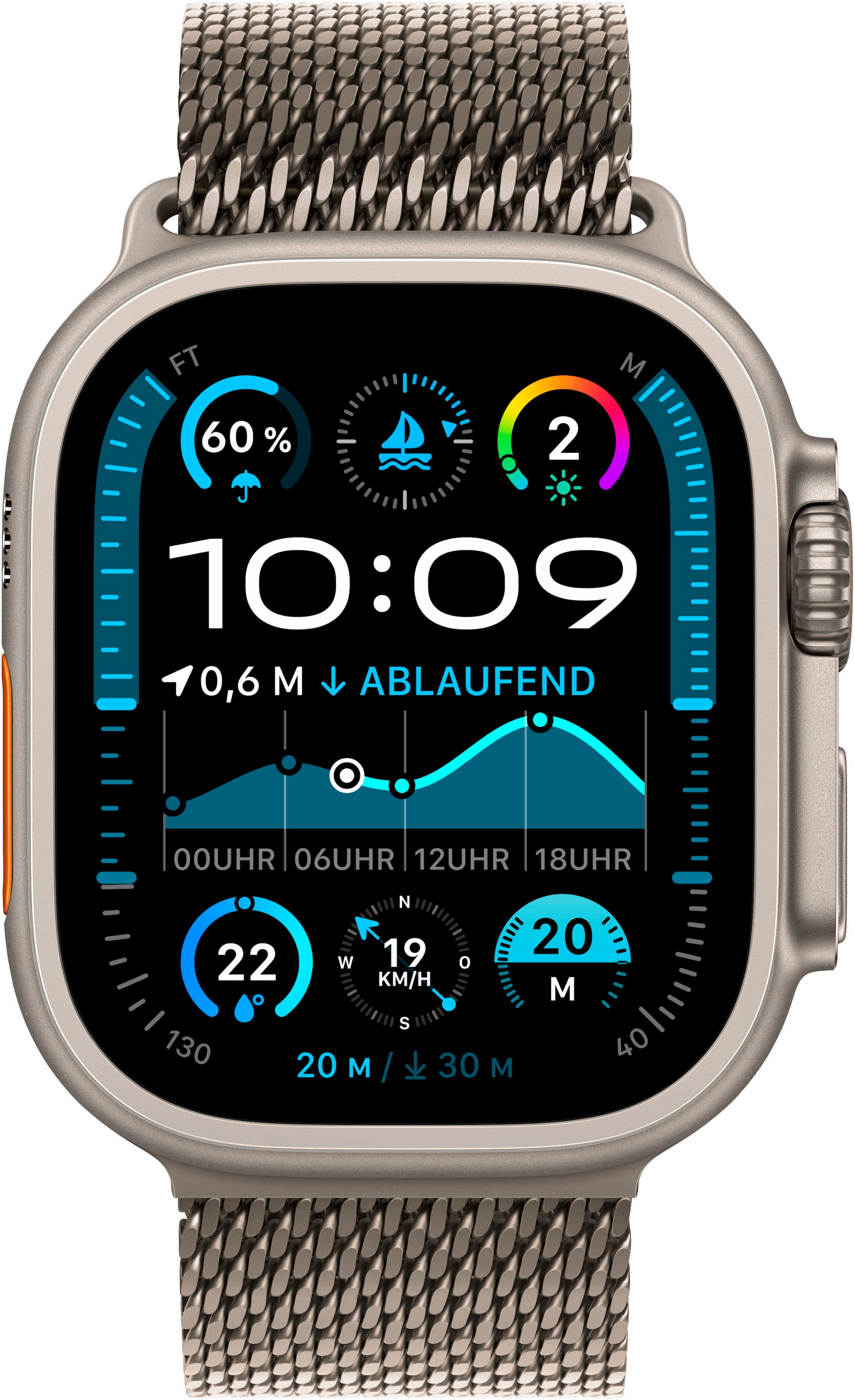 Apple Smartwatch »Watch Ultra 2 (2024) GPS + Cellular«, (4,9 cm), Watch OS, 64 GB