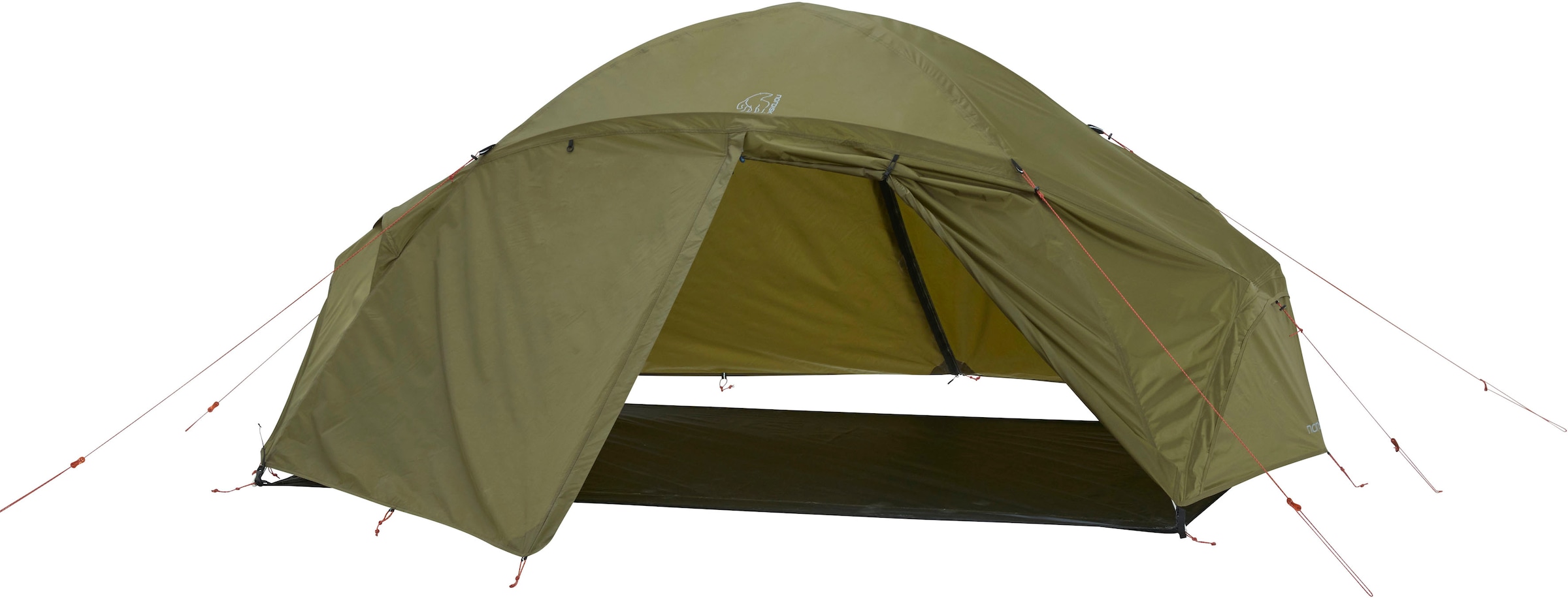 Nordisk Geodätzelt »Otra 2 PU Tent Dark Olive«, 2 St. Personen, (Packung, 1 tlg.)