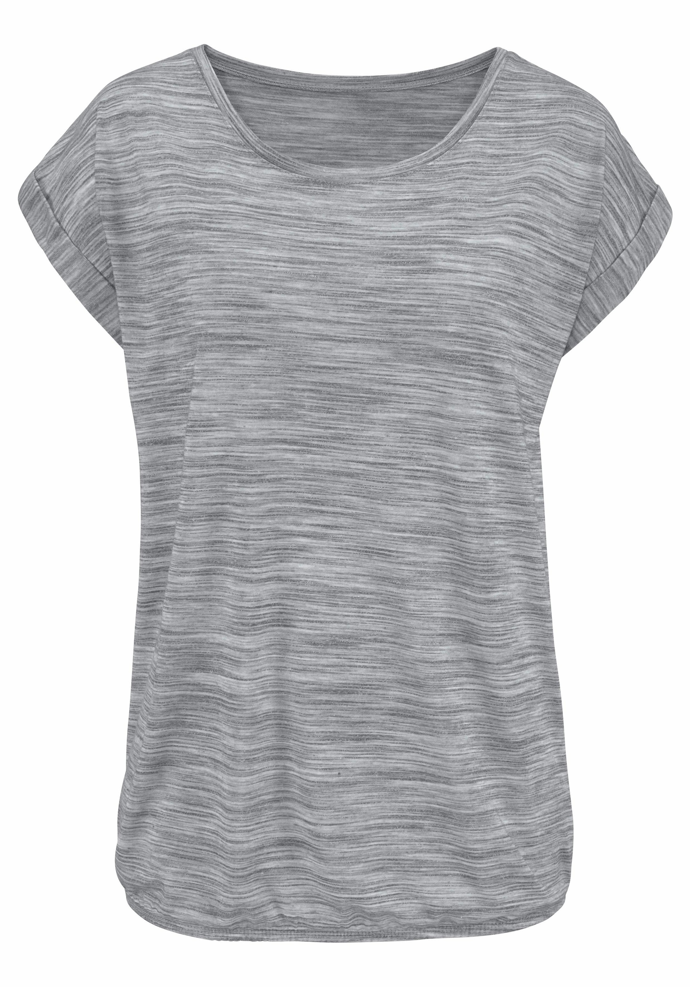 OTTO mit (2er-Pack), online T-Shirt, Beachtime Struktureffekt farbigem bei