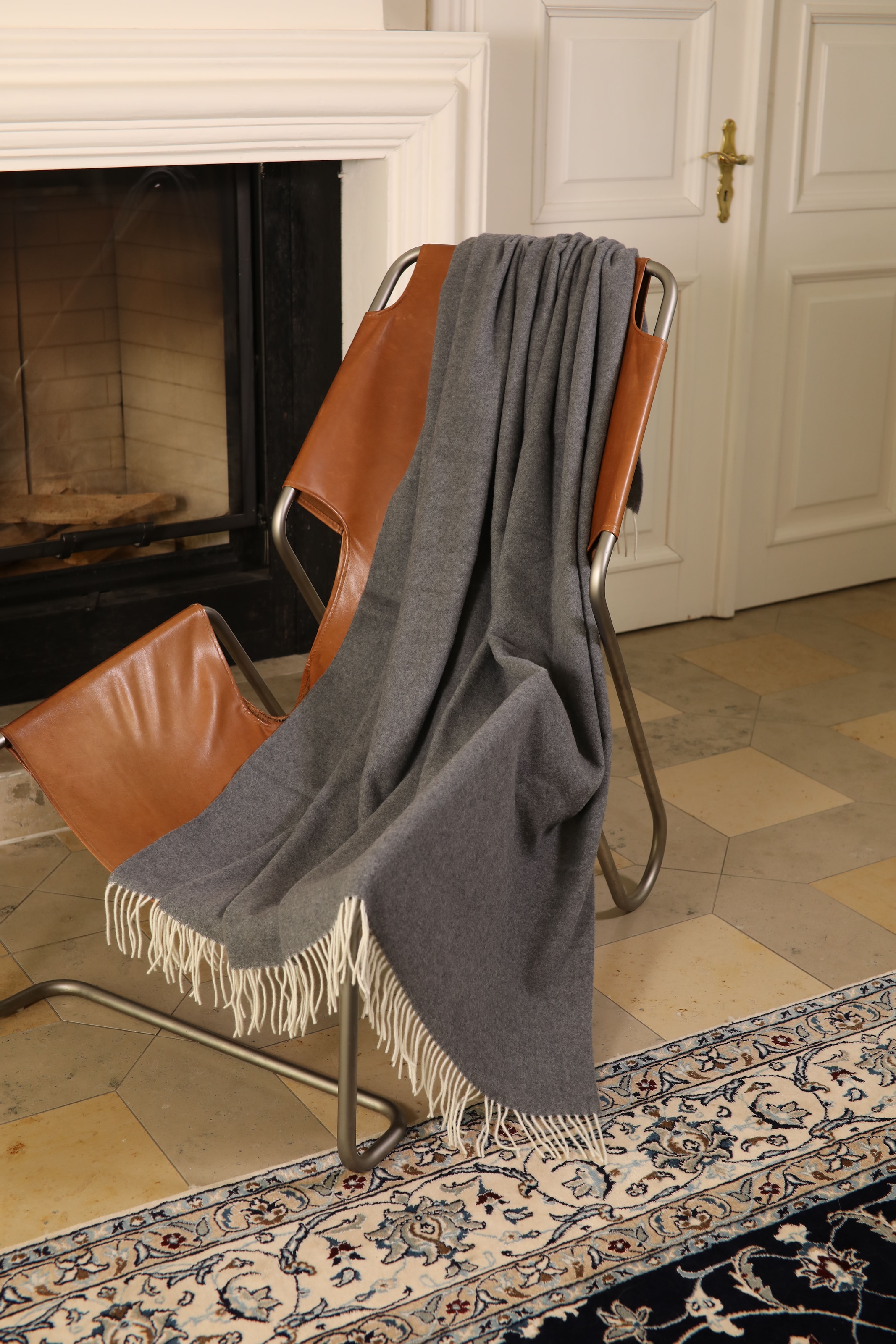 CASATEX Plaid »Duo Grigio Medio«, elegantes Design