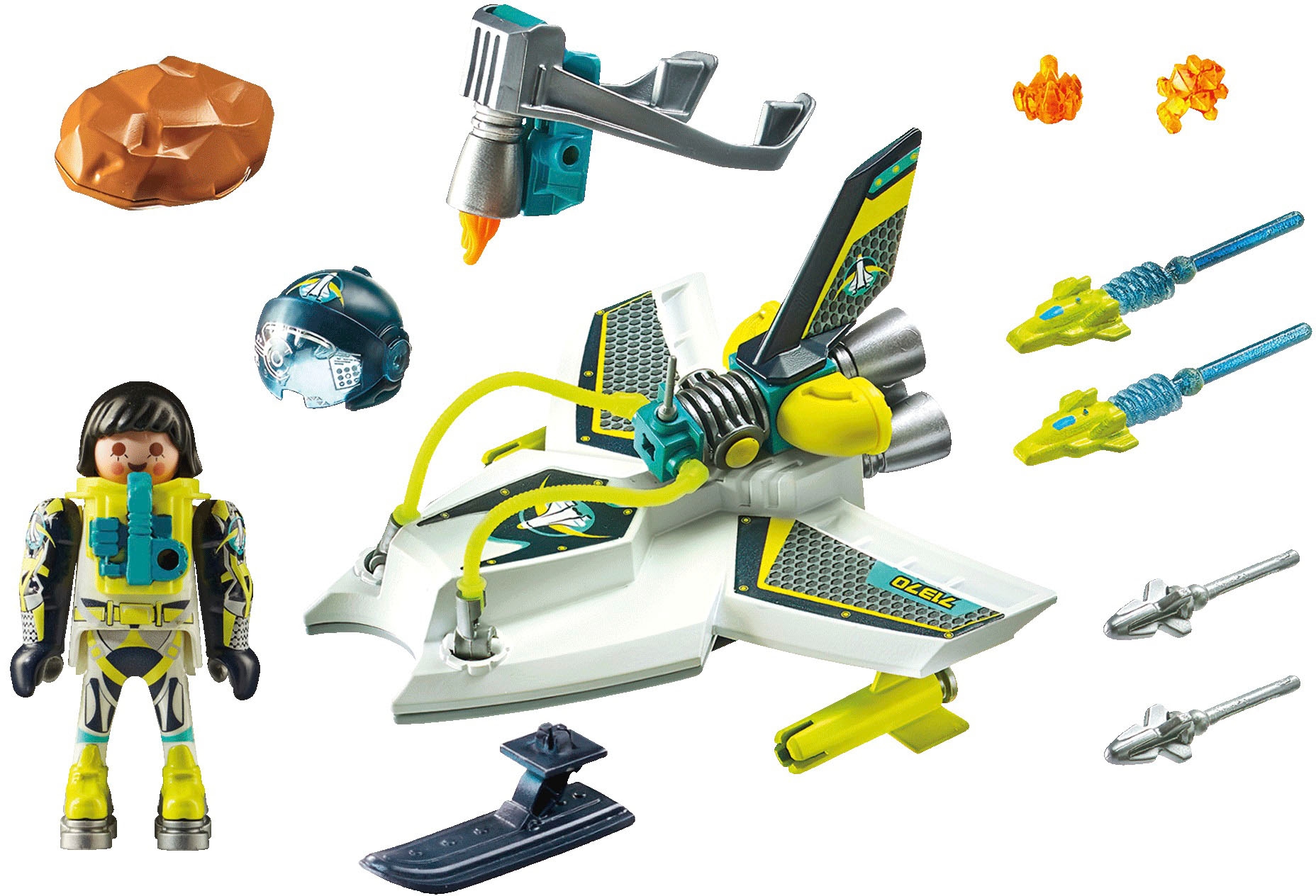 Playmobil® Konstruktions-Spielset »Hightech Space-Drohne (71370), Space«, (57 St.)