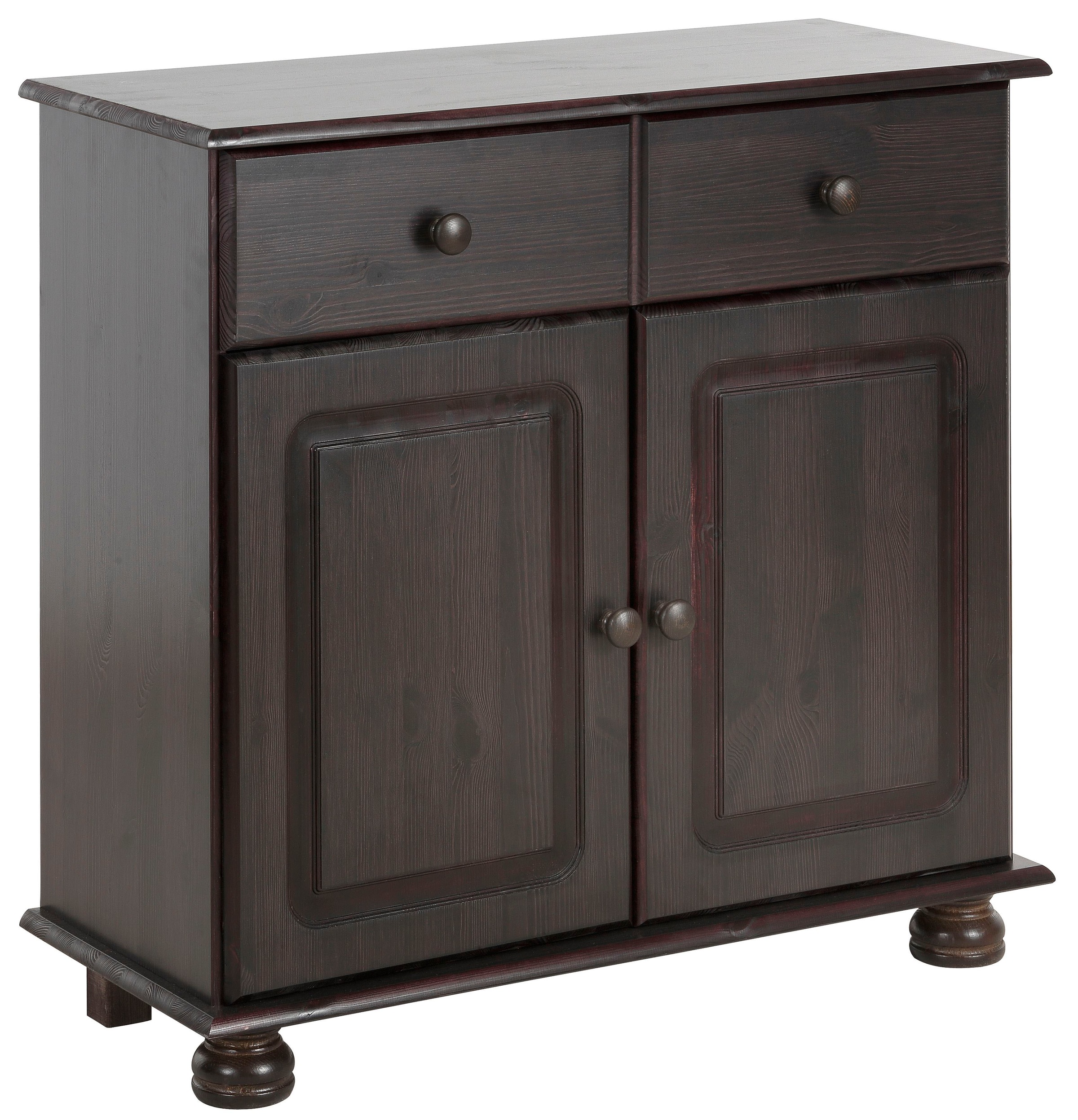 Home affaire Sideboard »Mette«, Kommode mit gefrästen, kugelförmigen Füßen, Breite 80 cm