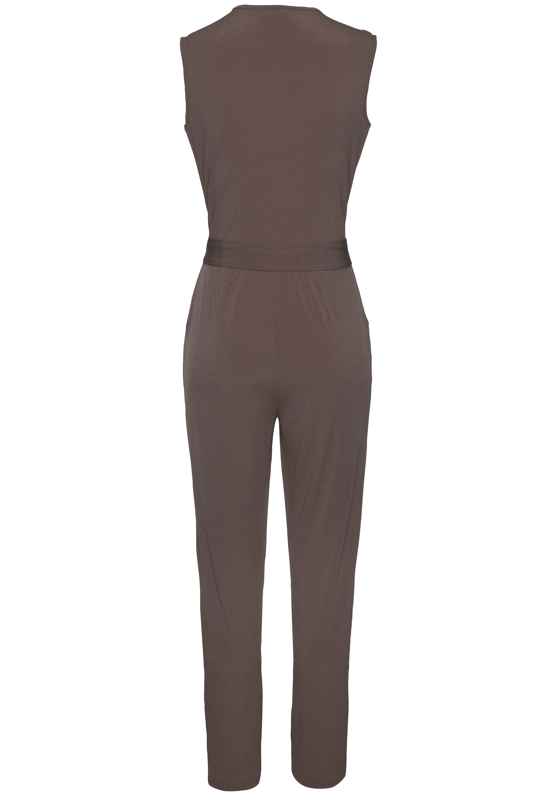 LASCANA Overall, (mit Bindegürtel), aus knitterfreier Ware, eleganter Jumpsuit in Wickeloptik, bügelfrei