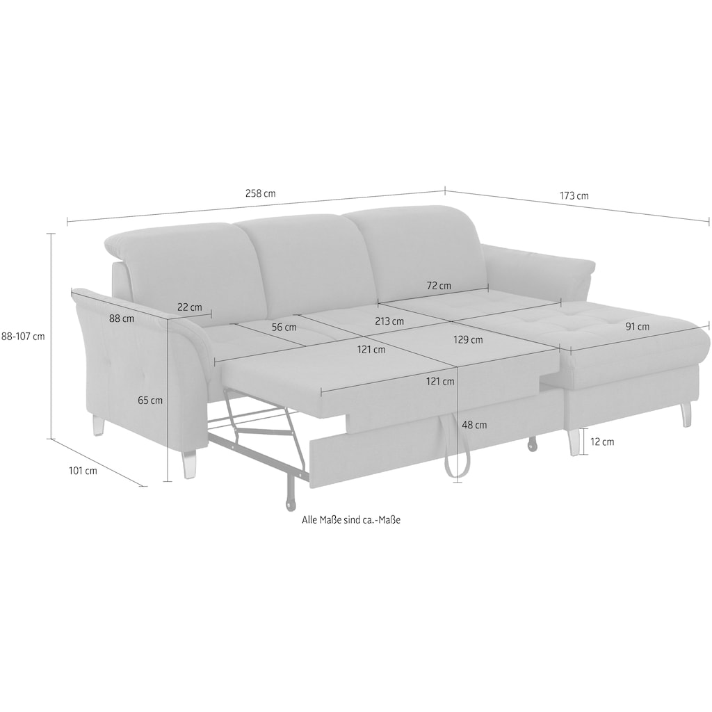 sit&more Ecksofa »Maggiore«