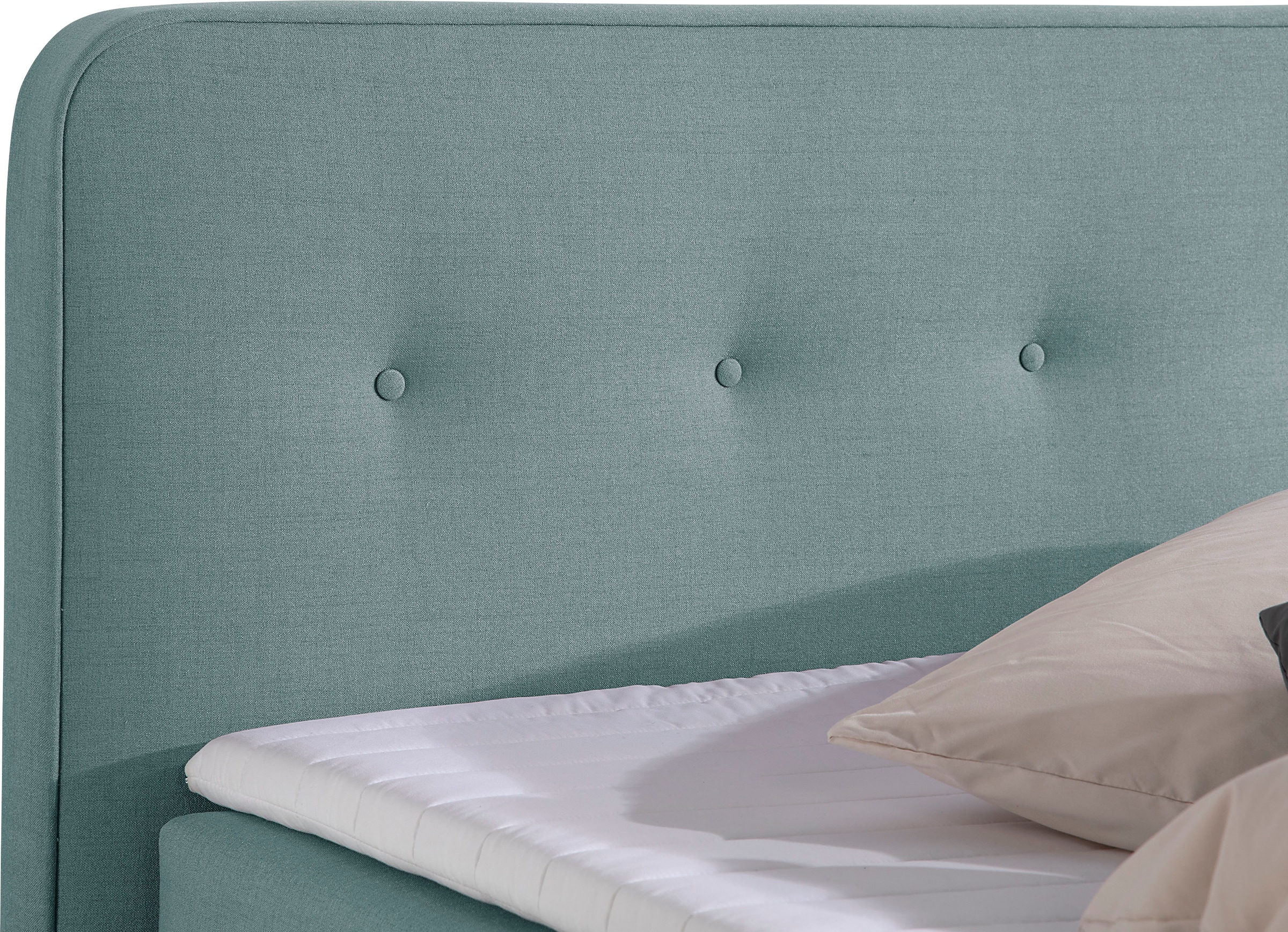 Home affaire Boxspringbett »Fargo«, in Überlänge 220 cm, mit Topper, 3 Ausführungen, 4, Breiten