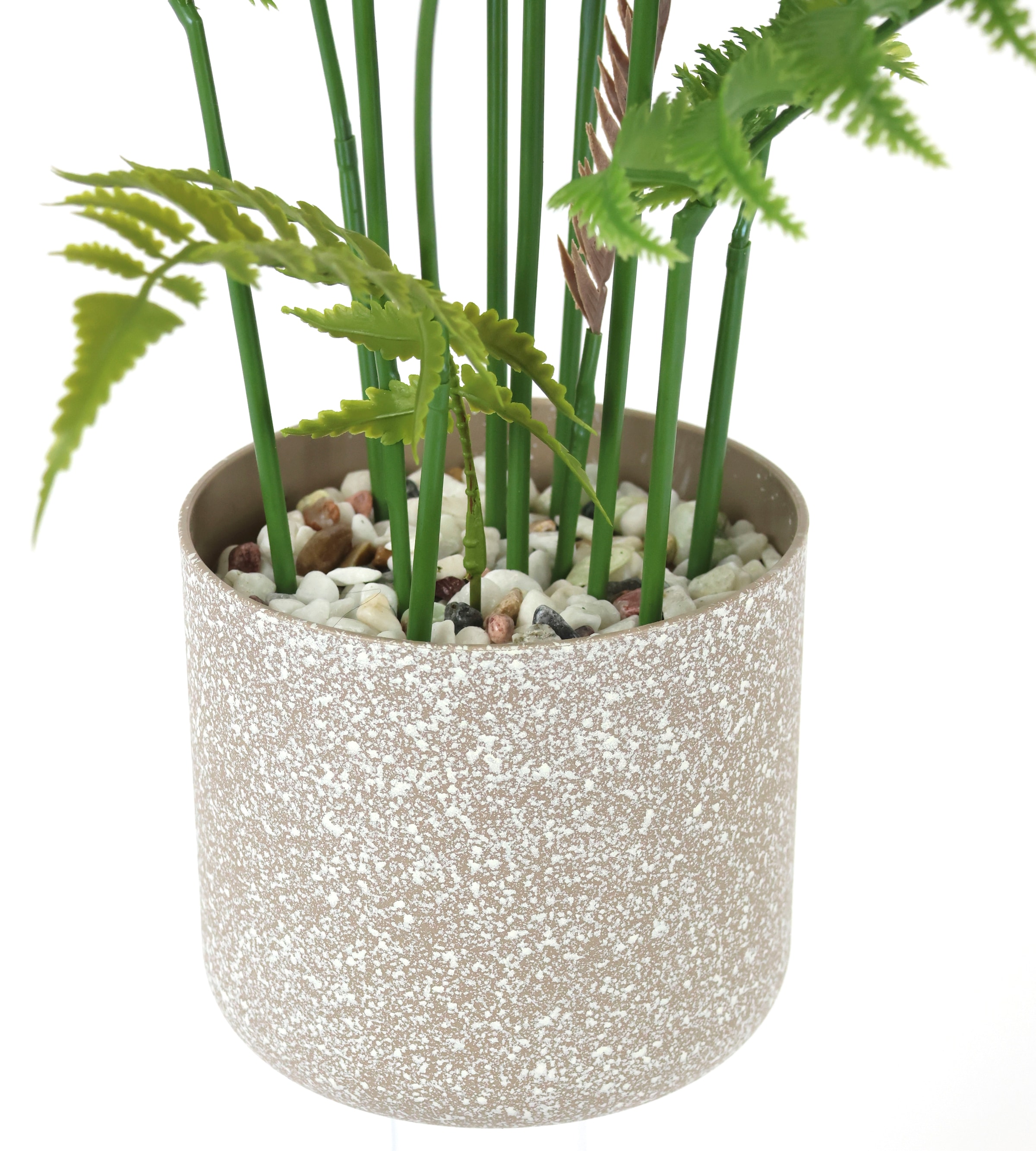 I.GE.A. Kunstpflanze »Künstlicher Waldfarn im Topf Farn Kunstfarn Farnbusch Waldpflanze« Zimmerpflanze Pflanze Grünpflanze Dekofarn Strauch Dekopflanze