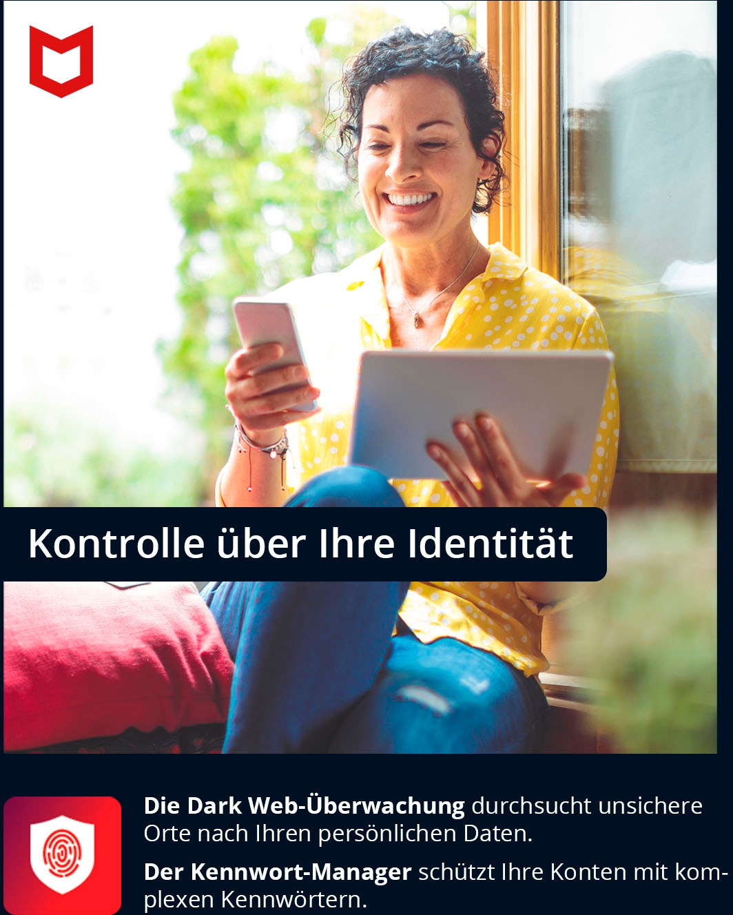 McAfee Virensoftware »McAfee Total Protection 5 Geräte - 1 Jahr«, Download Code in einer Box / Windows, Mac, iOS, Android