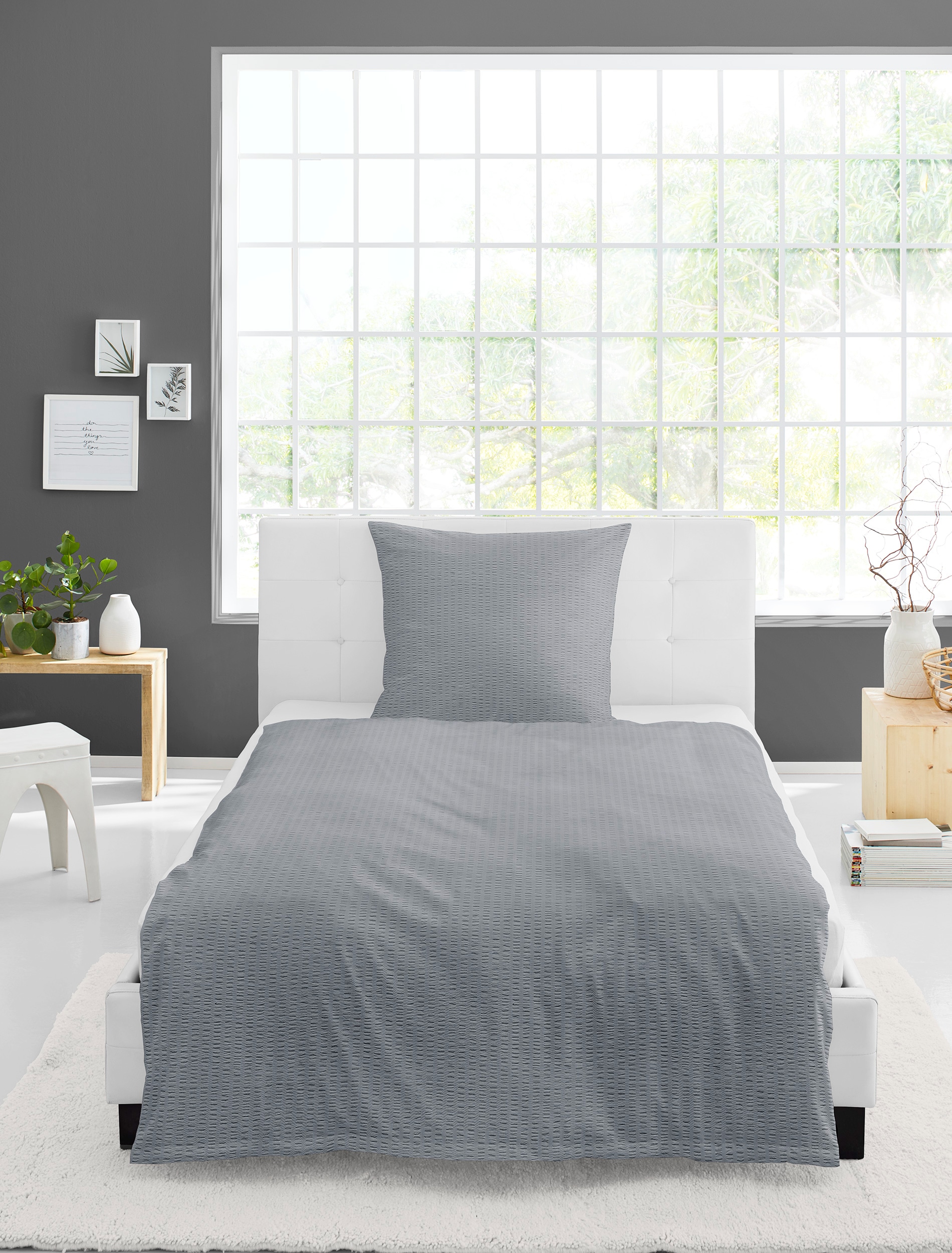 BIERBAUM Bettwäsche »Chic Uni«, Schickes Unidesign: Modern und elegant für jedes Schlafzimmer
