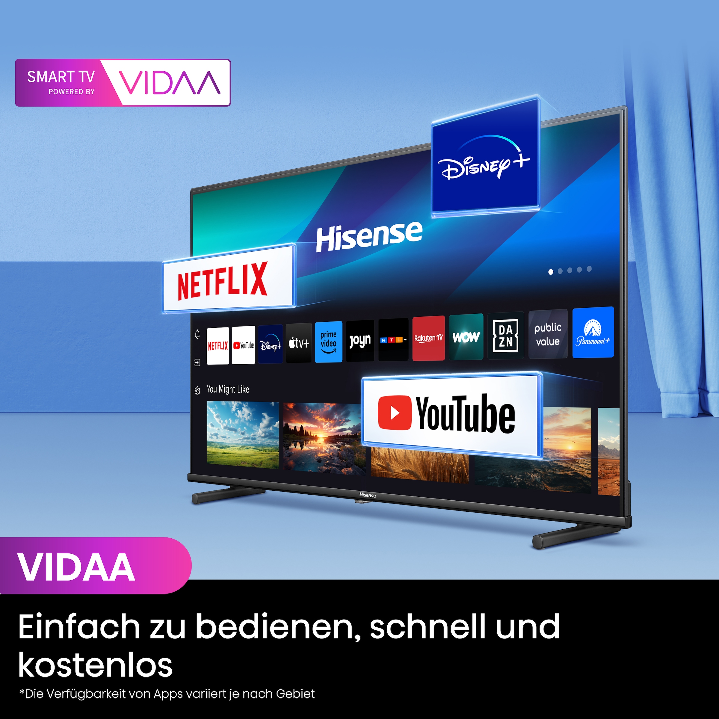 Hisense LED-Fernseher »40A5NQ«, HD, Smart-TV, 2K FHD QLED