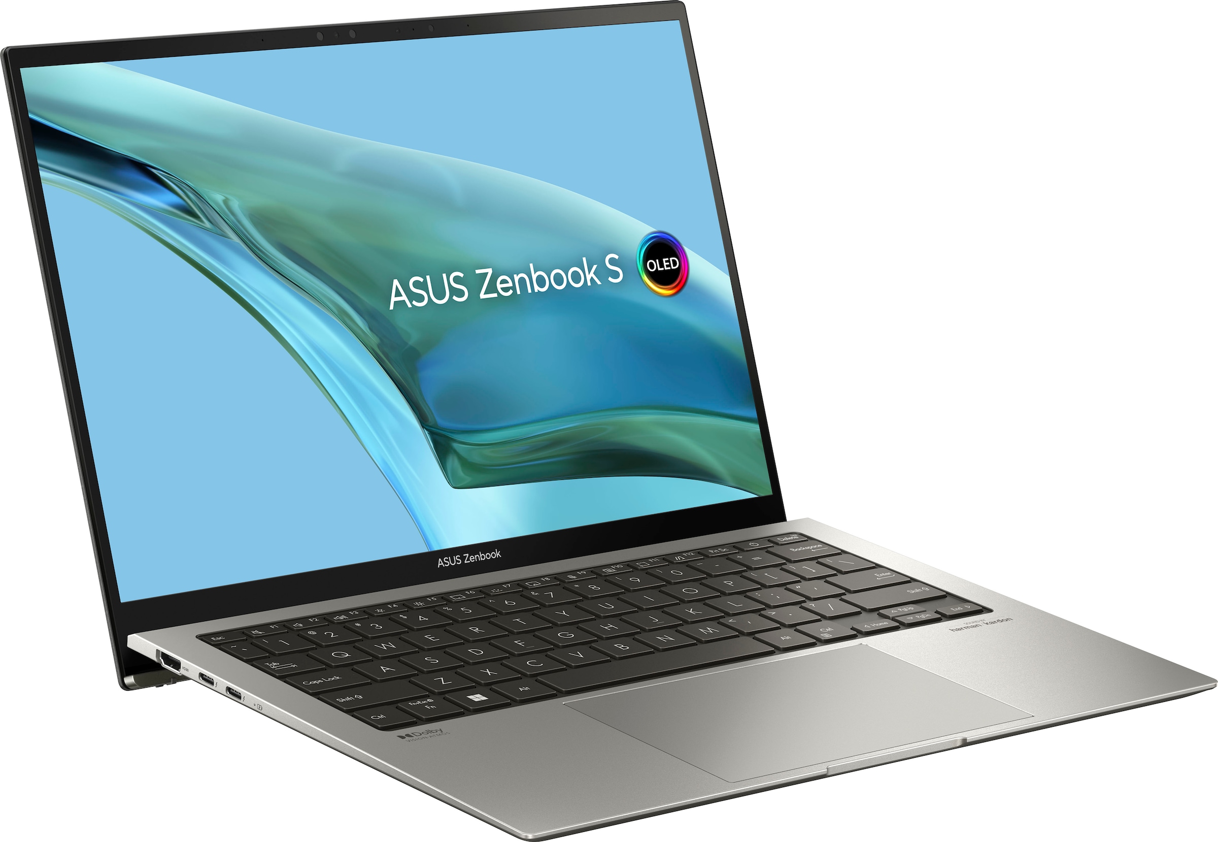 Asus Business-Notebook »Zenbook S 13 Laptop, 2.8K OLED Display, 16 GB RAM, Windows 11 Home,«, 33,78 cm, / 13,3 Zoll, Intel, Core i5, Iris Xe Graphics, 512 GB SSD, UX5304VA-NQ324W