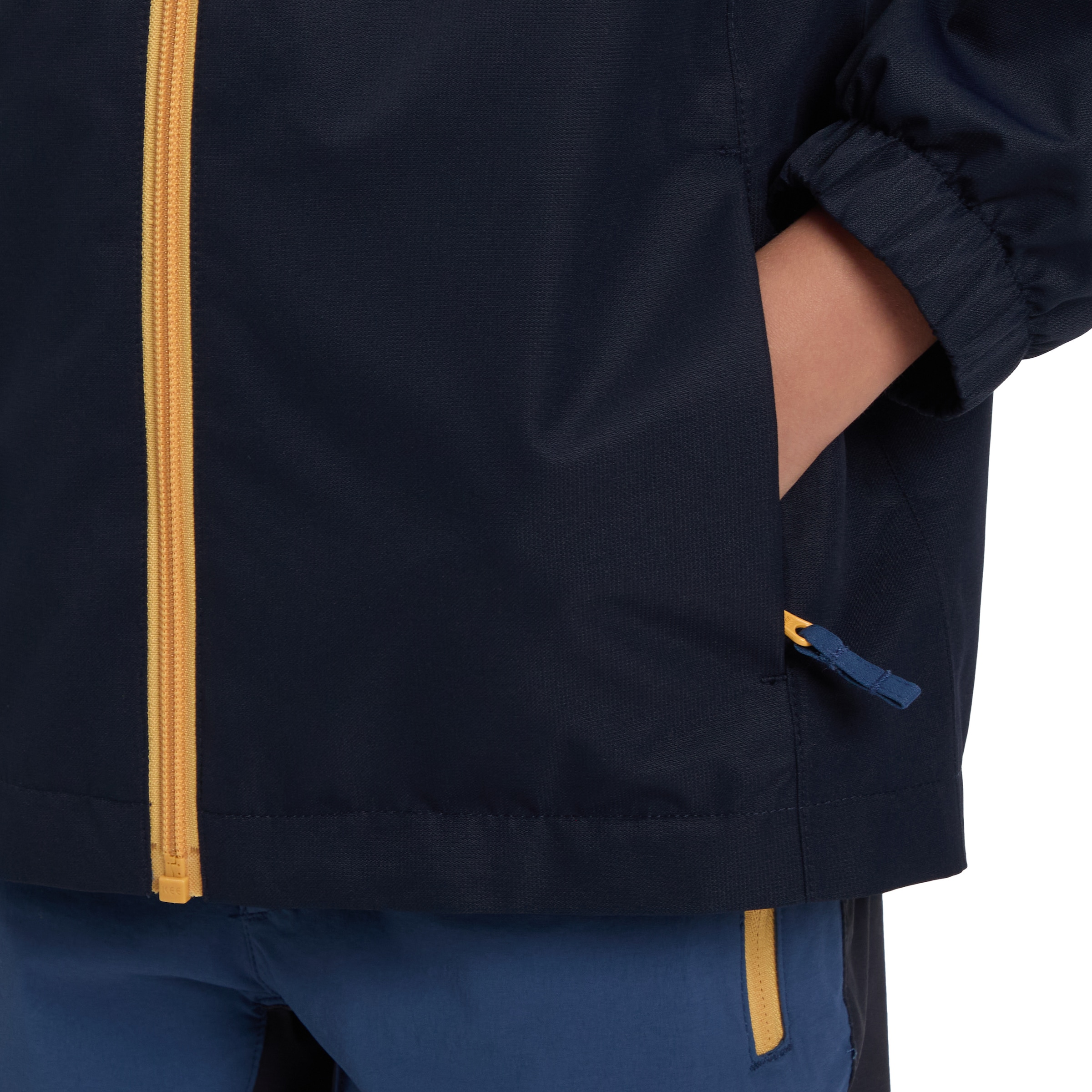 McKINLEY Outdoorjacke »JU.-FUNKTIONS-JACKE TERANG II SHL B« mit Kapuze kontrastfarbige Zipper, Colorblocking-Look