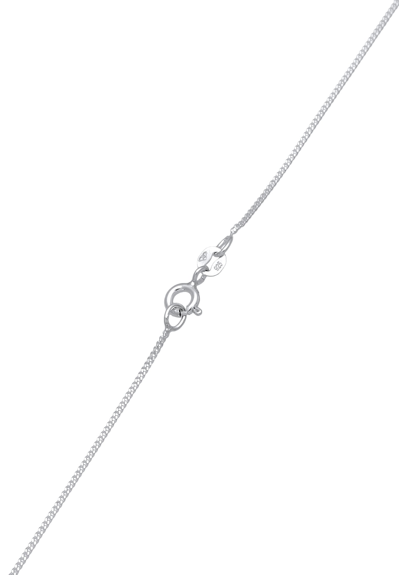 Elli Kette mit Anhänger »Halskette Herz Kristalle Liebe Romantik 925 Silber«