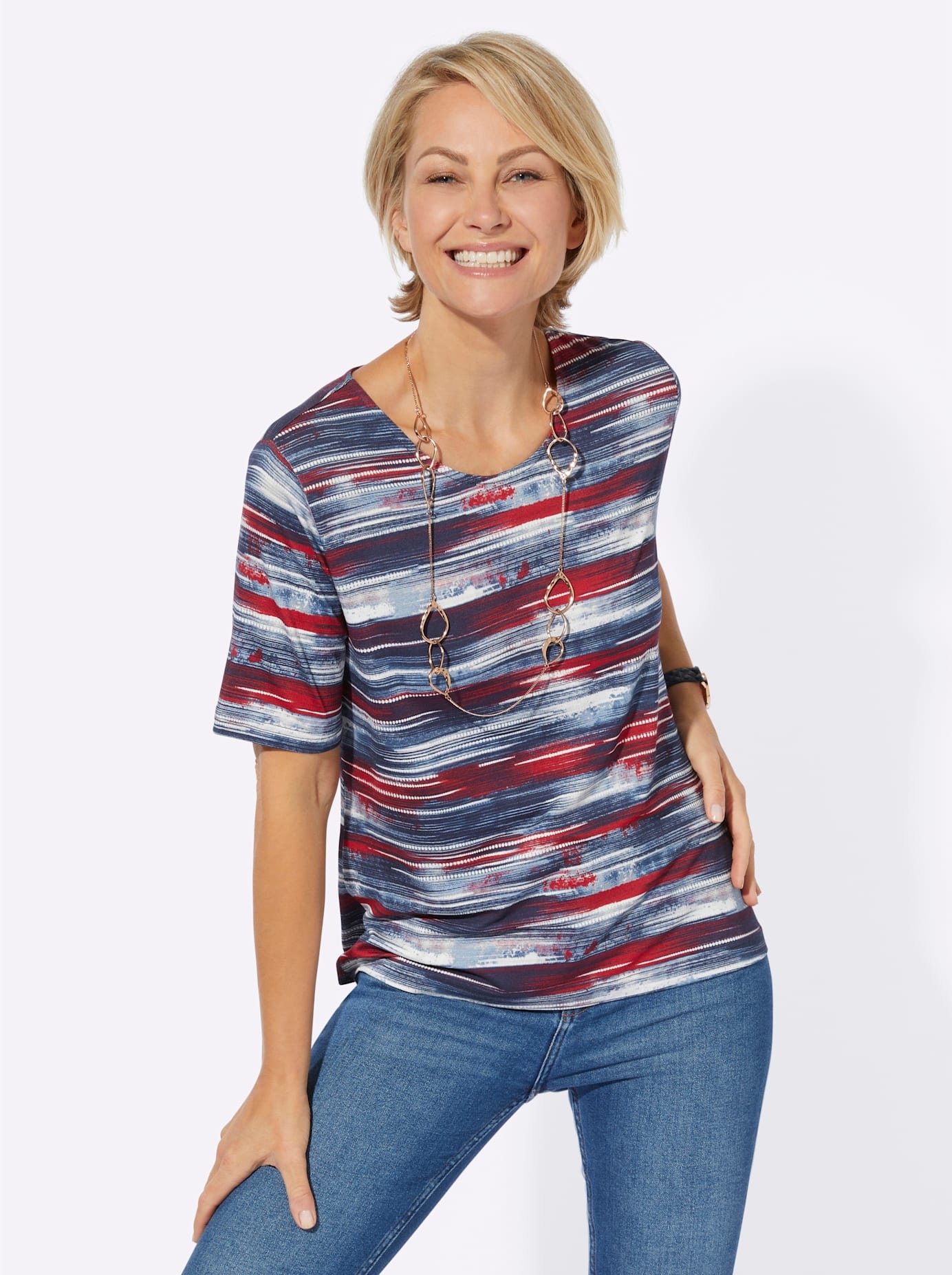 Casual Looks Kurzarmshirt »Shirt«, (1 tlg.)