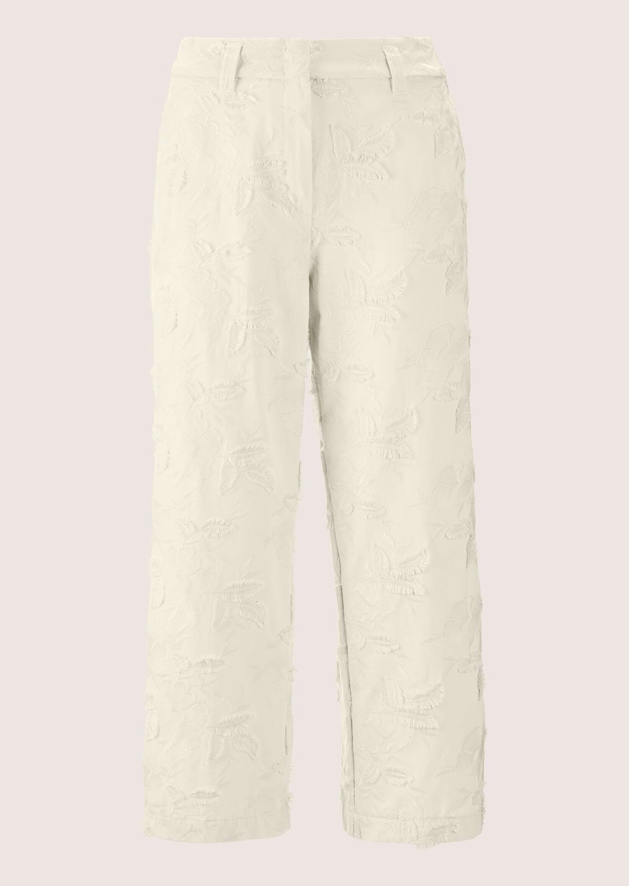 MADELEINE Culotte »Hose Weite Bügelfaltenhose mit Stickerei«