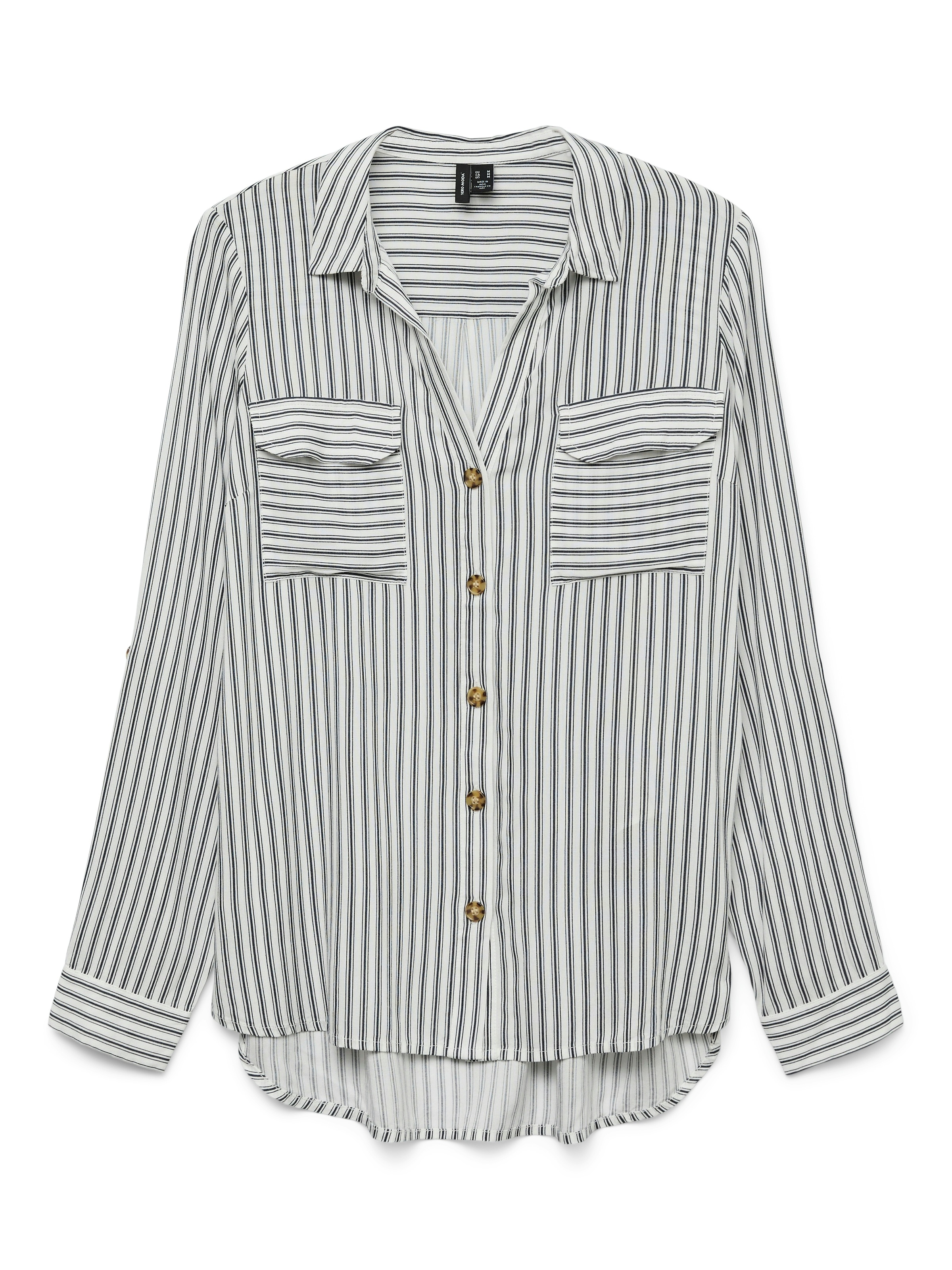 Vero Moda »VMBUMPY L/S SHIRT NEW WVN GA NOOS« Viskose, regular fit