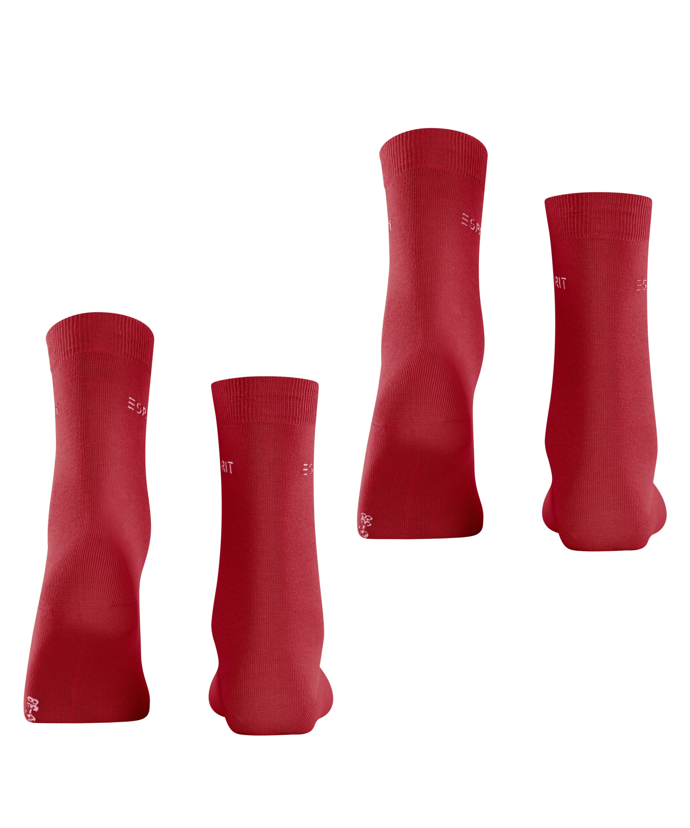 Esprit Socken »Uni«, (2 Paar, 2er Pack), aus elastischem Material, atmungsaktiv