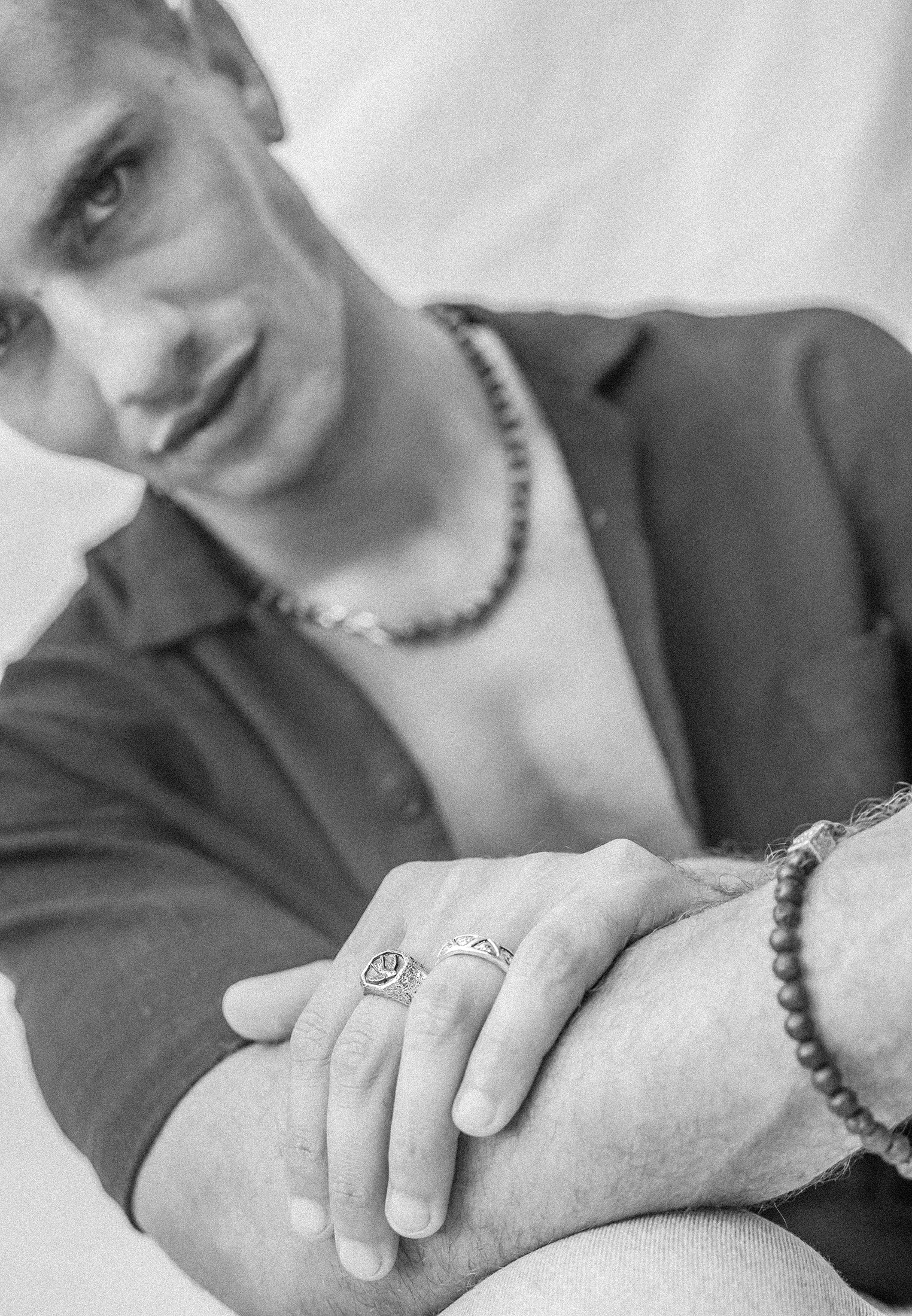 HAZE & GLORY Armkette »Armband Lava Perlen Sacred Sun Bead 925 Silber«