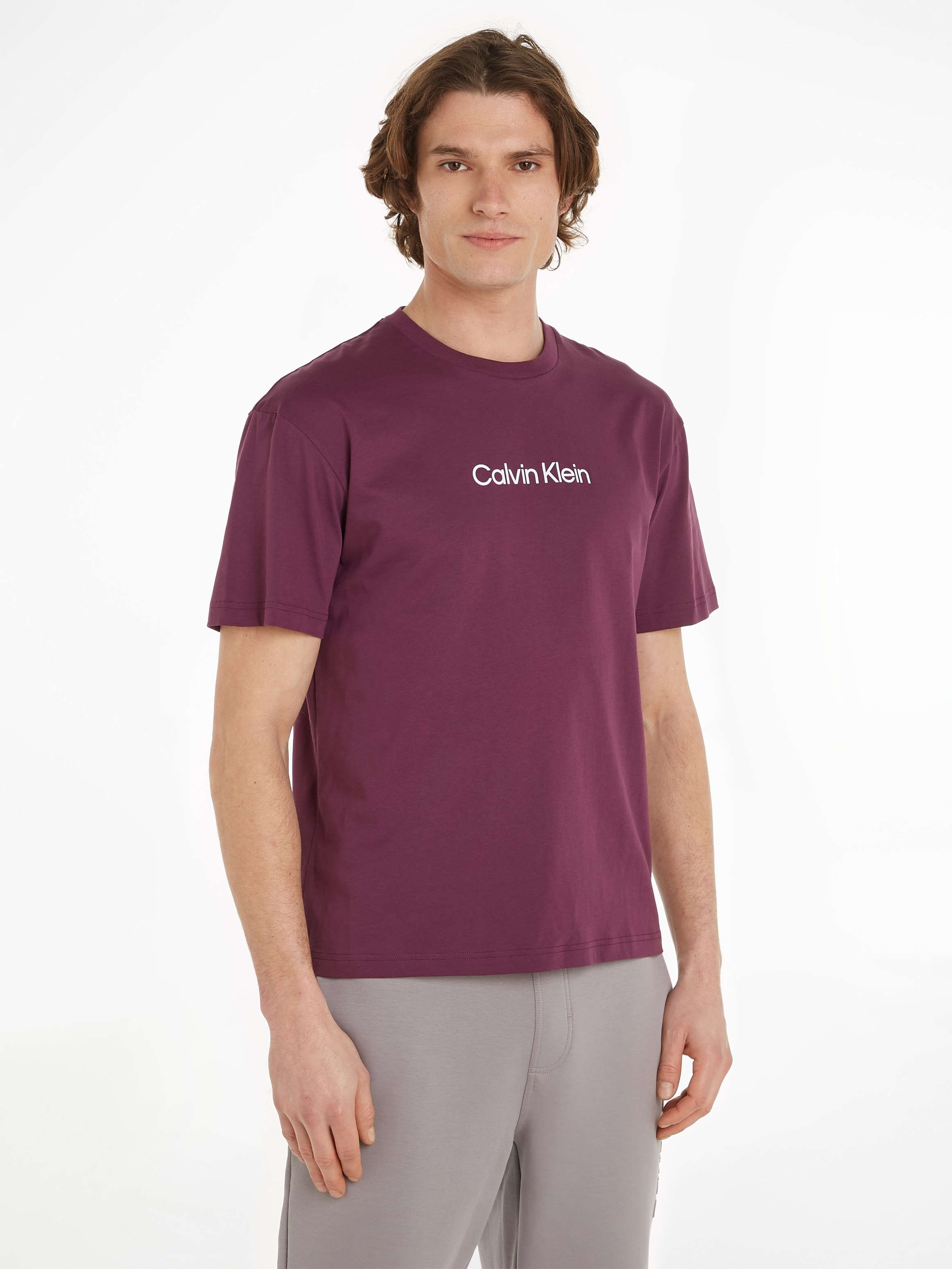 online T-Shirt mit Markenlabel bei »HERO aufgedrucktem Klein Calvin LOGO OTTO kaufen T-SHIRT«, COMFORT