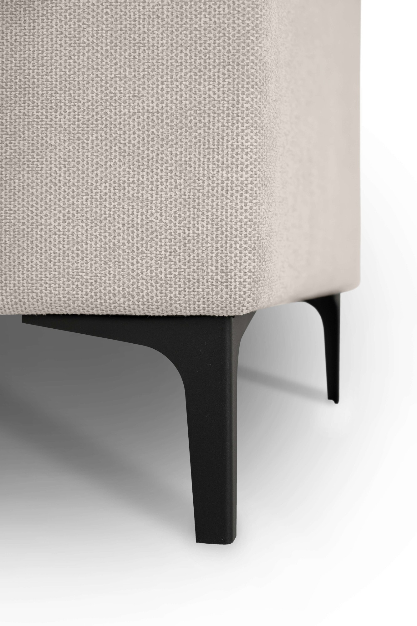Home affaire Ecksofa »Tournon, L-Form, Breite 256 cm, Webstoff, Chenille«, Designsofa im nordischen Stil, Wellenunterfederung, Metallfüße