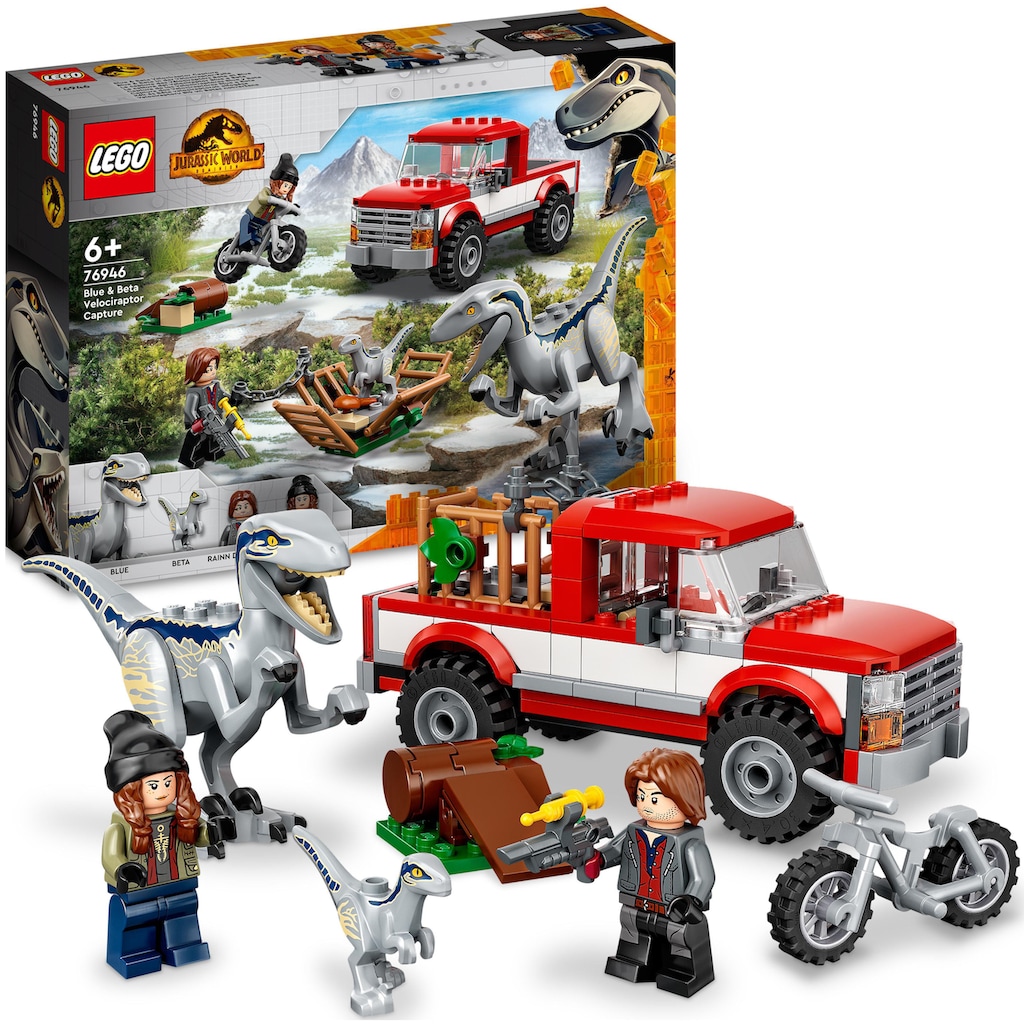 LEGO® Konstruktionsspielsteine »Blue & Beta in der Velociraptor-Falle (76946), LEGO® Jurassic World«, (181 St.)