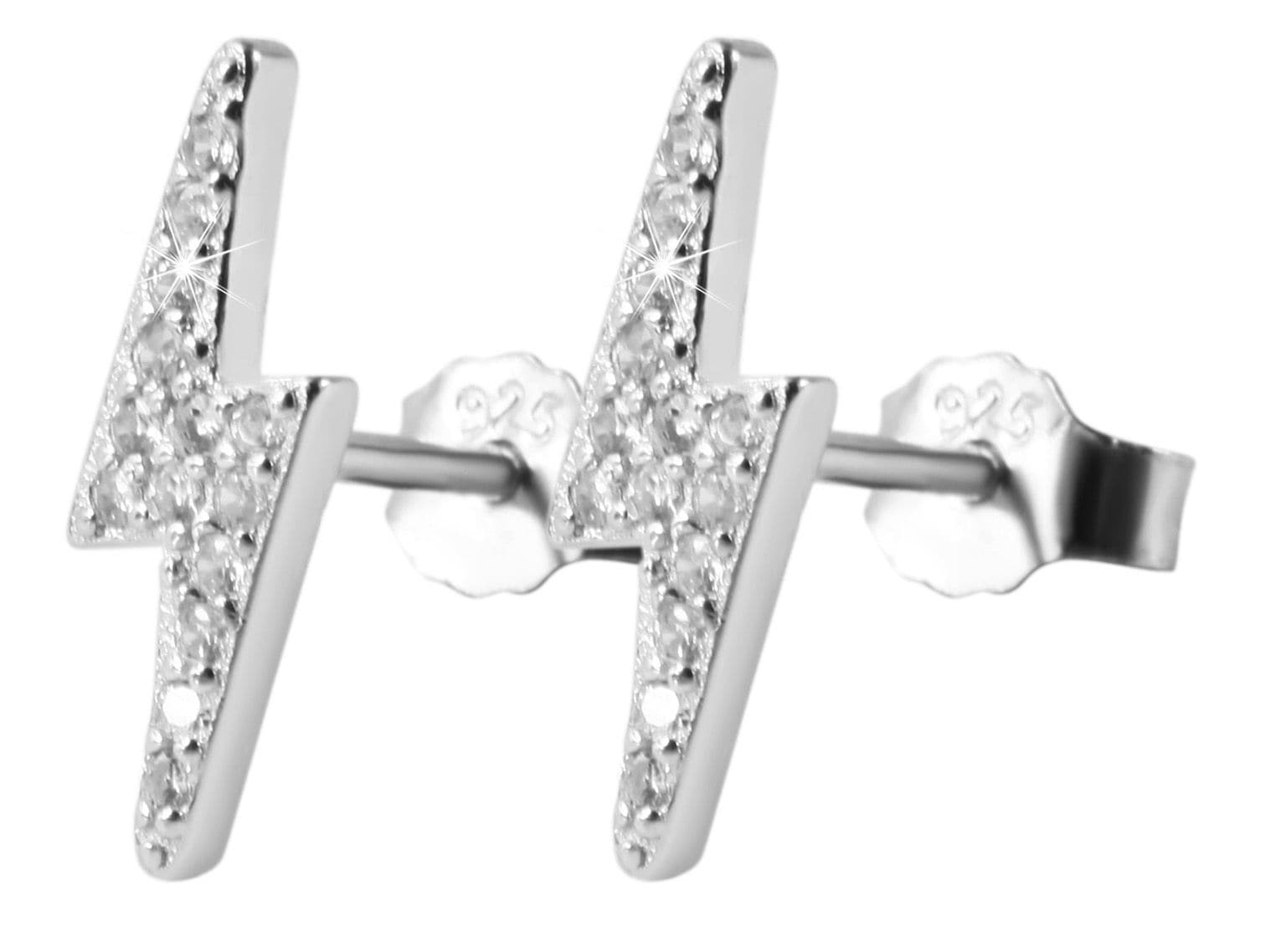 Adelia´s Paar Ohrstecker »Damen Ohrringe ¿ Ohrstecker aus 925 Silber mit Zirkonia«