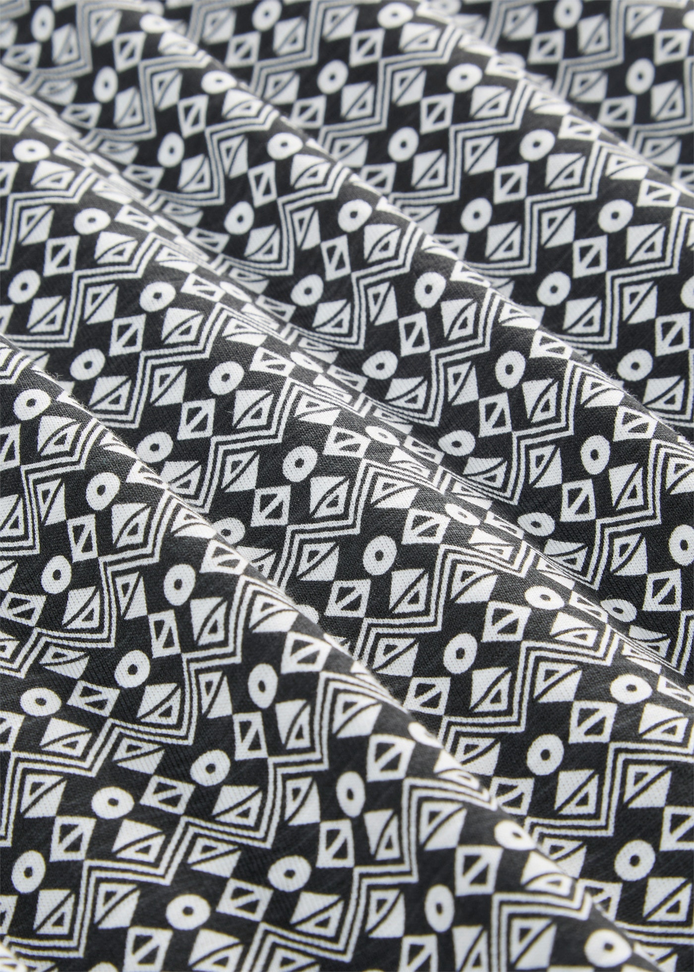 bonprix T-Shirt Loose Fit, Kurzarm, mit elastischen Bündchen, mit All-Over Print