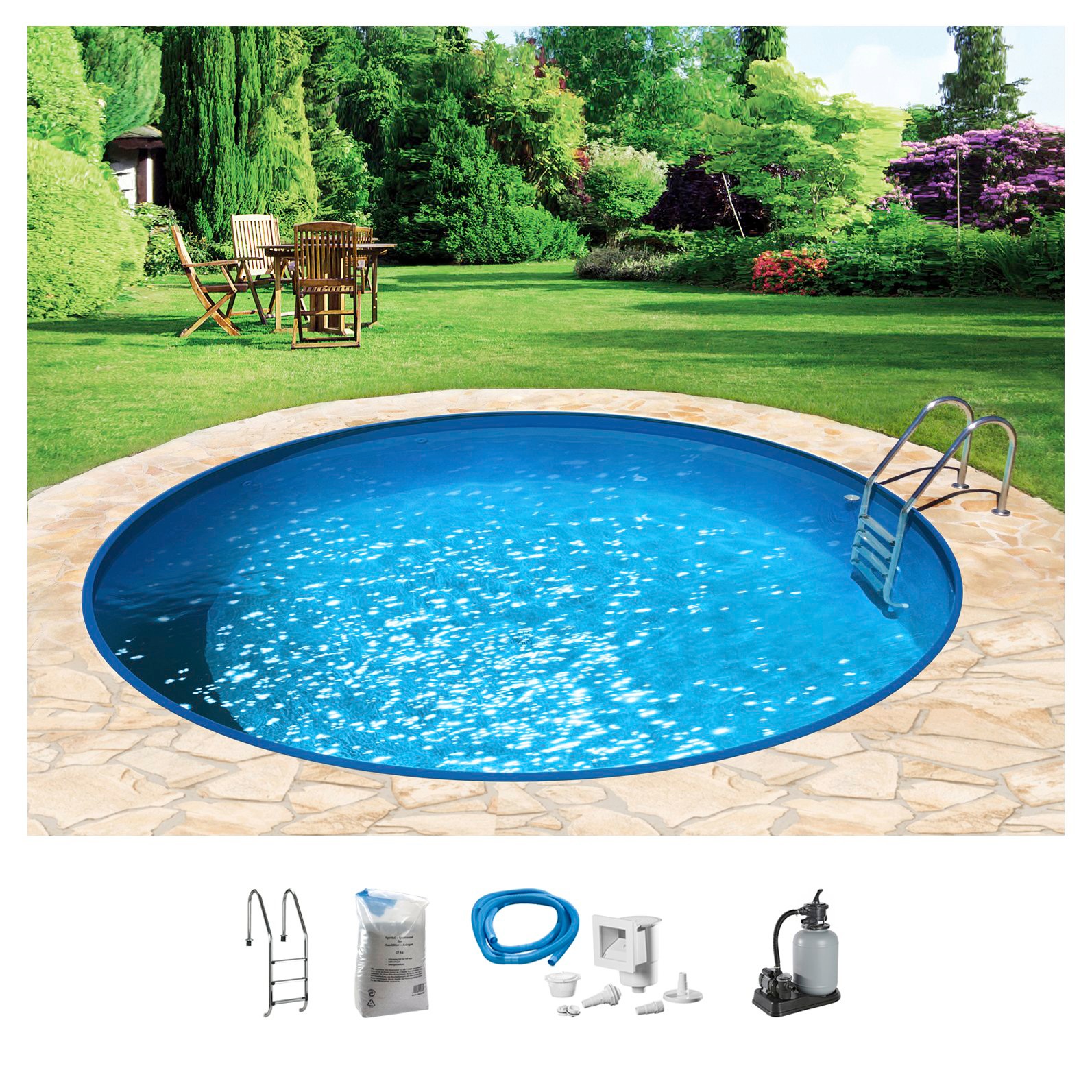 KONIFERA Rundpool, (Set), ØxH: 450x150 cm