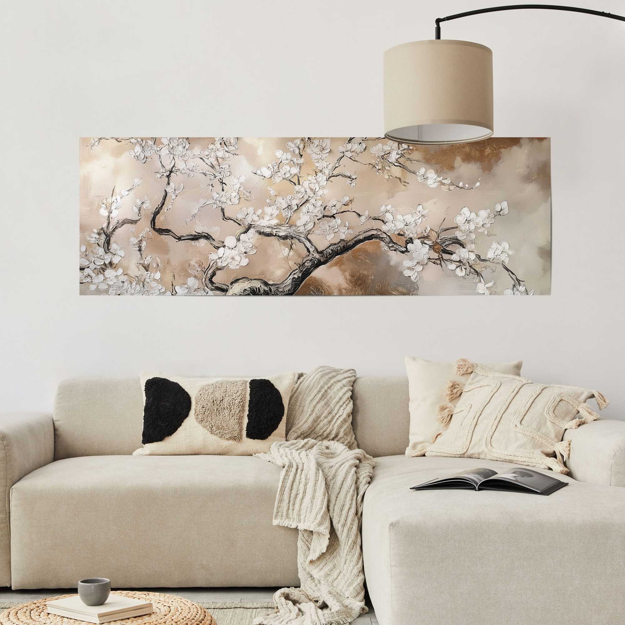 Reinders! Poster »Rustikale Blumen«, Wohnzimmer - Beige - 170 gr. Papier - Blumen und Pflanzen - 158x53 cm