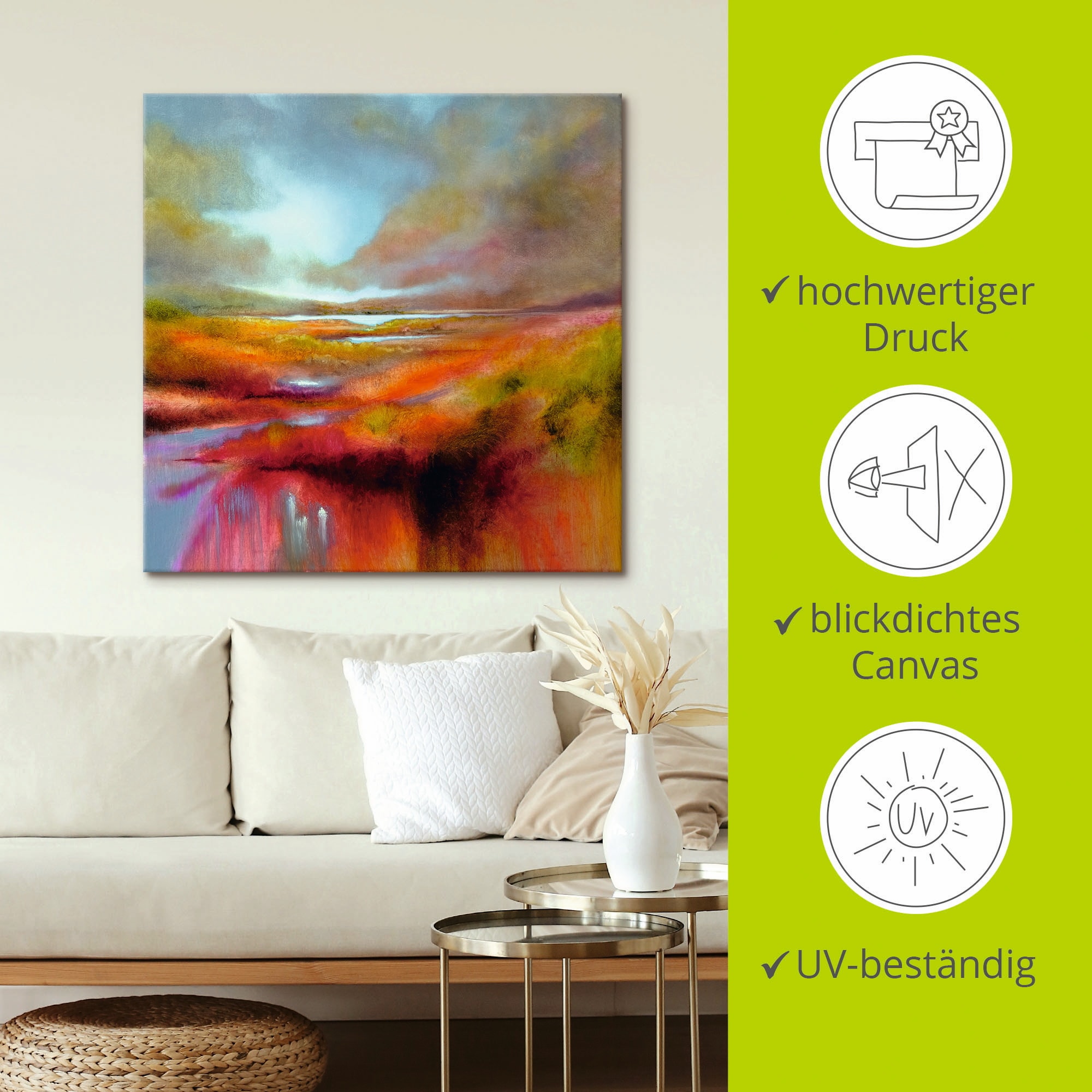 Artland Wandbild »Ein perfekter Tag«, Berge, (1 St.), als Alubild, Leinwandbild, Wandaufkleber oder Poster in versch. Größen