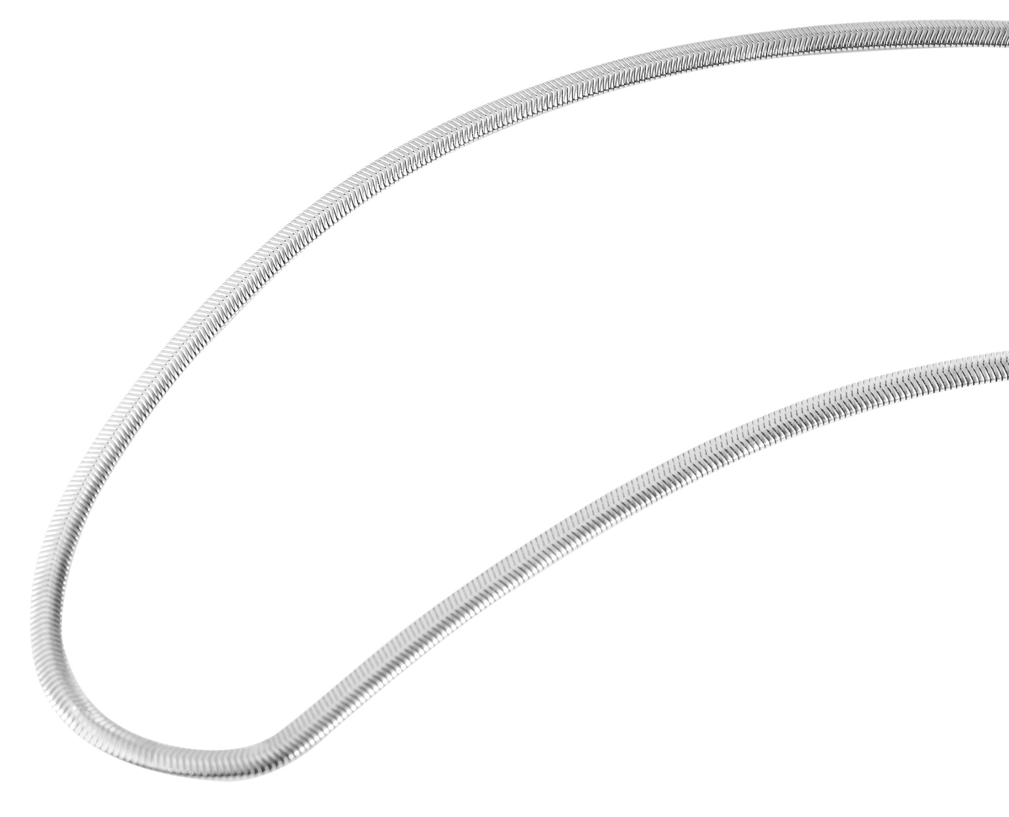 Adelia´s Schlangenkette »Damen Halskette ¿ Schlangenkette aus Edelstahl 42 cm«