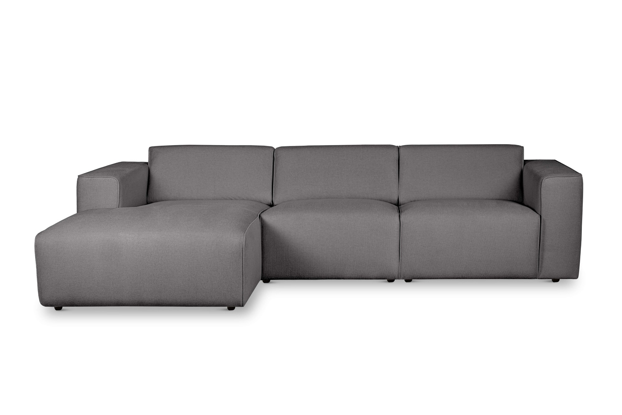 andas Ecksofa »Noord«, L-Form, mit Kedernaht, Breite 281 cm, Cord, Struktur, Webstoff