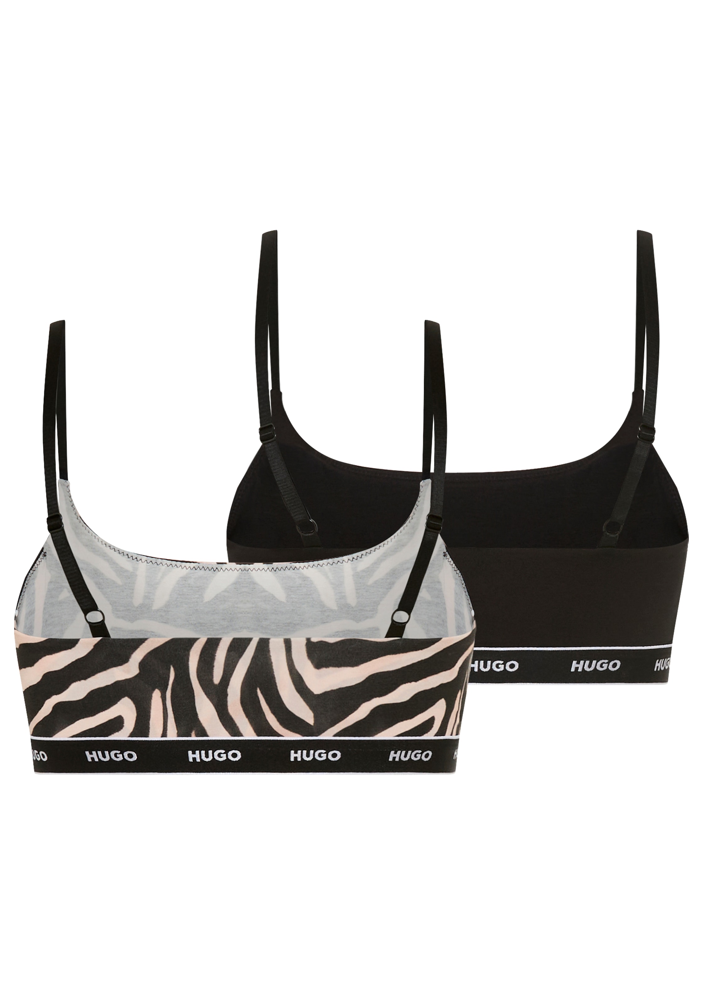 HUGO Underwear Bralette »TWIN BRALETTE DESIGN« 2 ohne Verschluss, ohne Polsterung