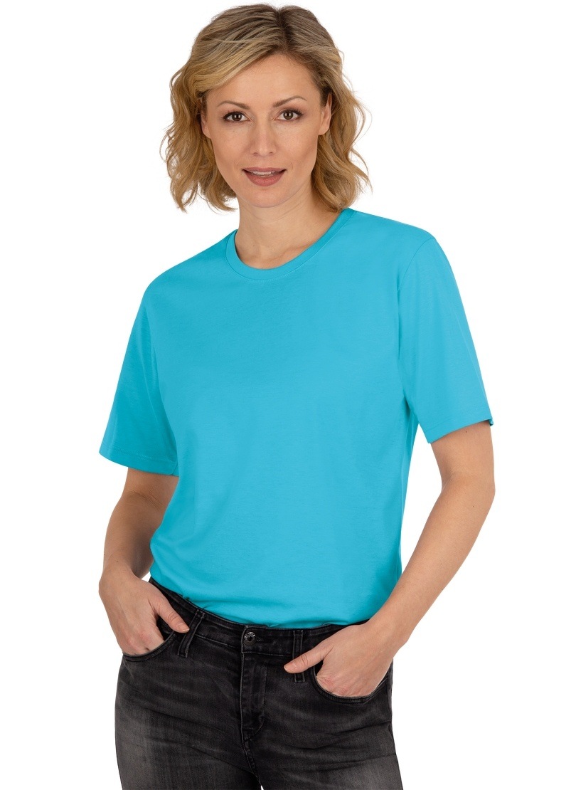 Trigema T-Shirt »TRIGEMA T-Shirt DELUXE Baumwolle«, (1 tlg.)