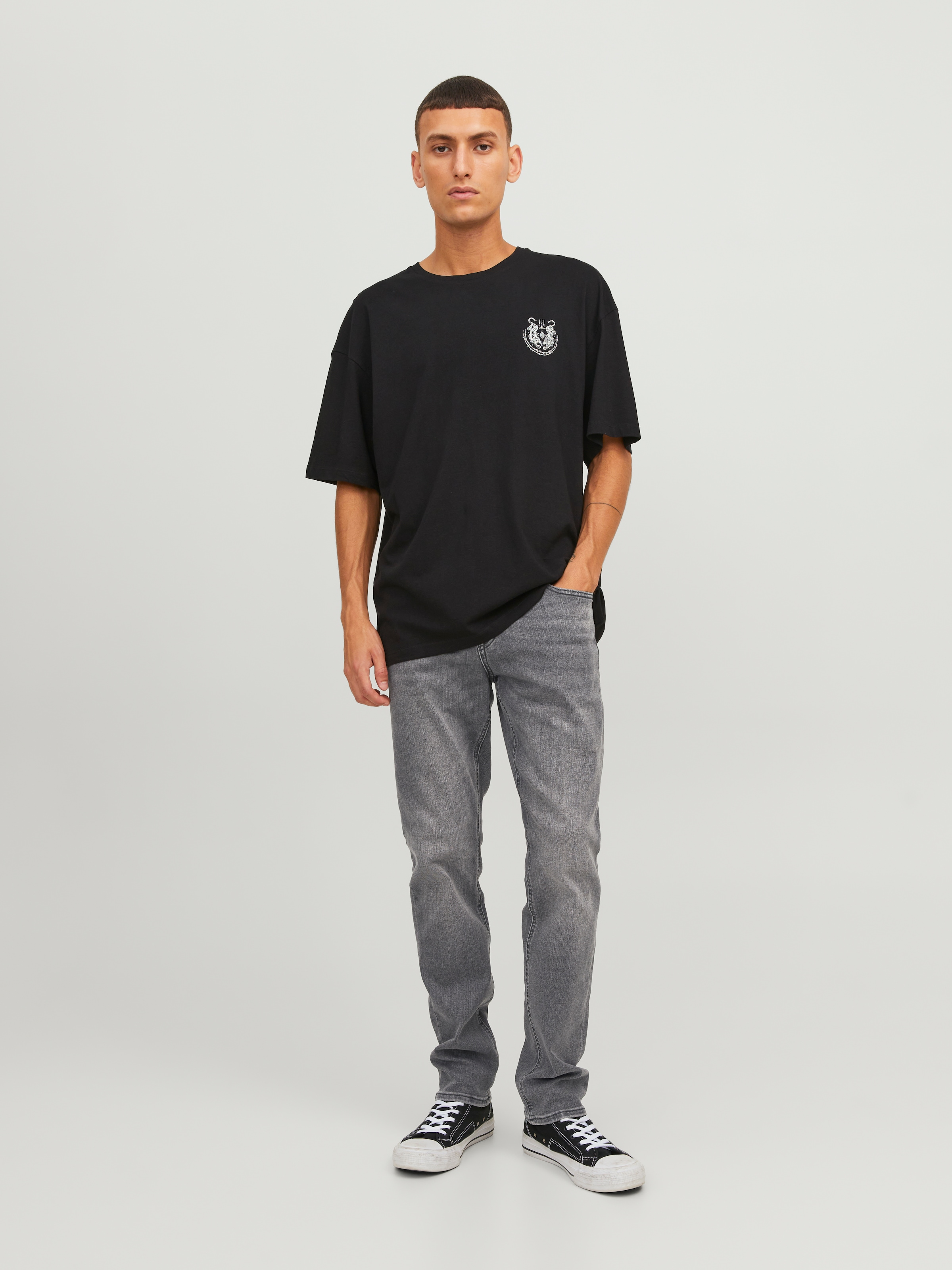 Jack & Jones Slim-fit-Jeans »JJIGLENN mit Used-Look und Stretchkomfort« Abriebeffekte, modisch, slim fit, Baumwollmischung