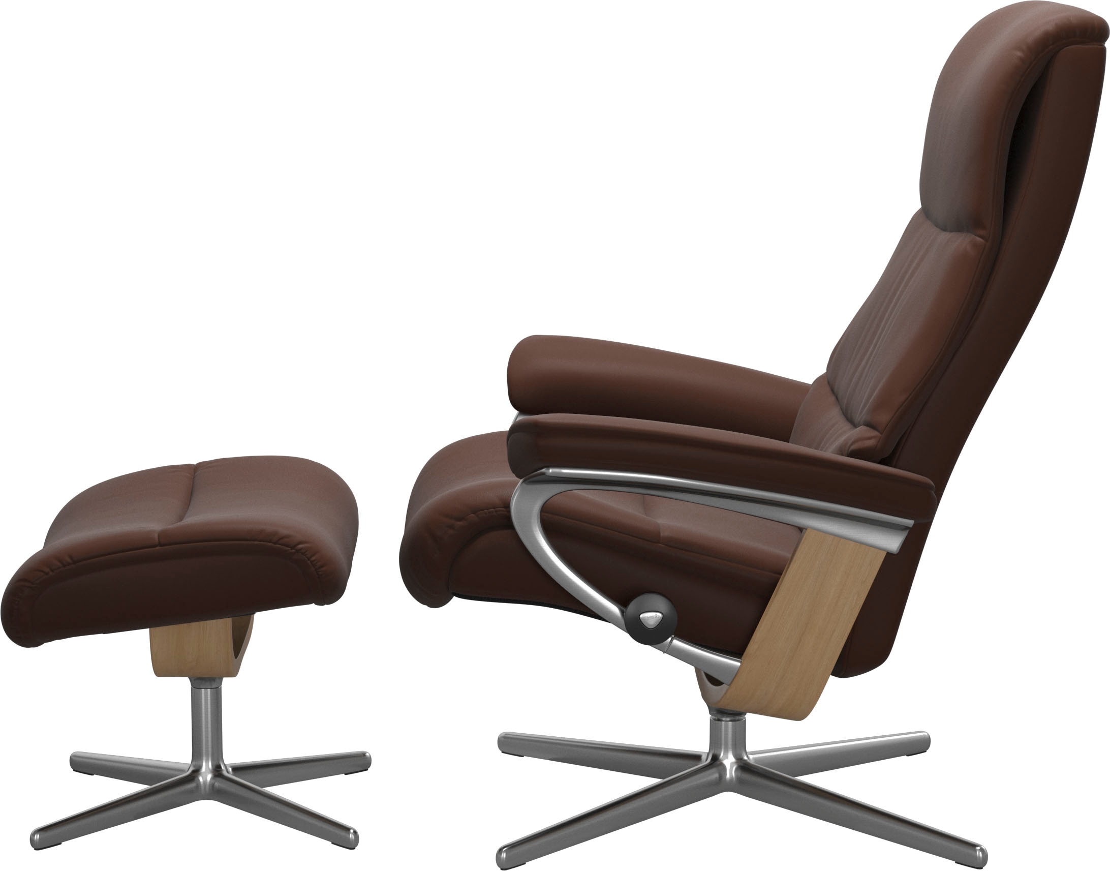 Stressless® Relaxsessel »View« mit Cross Base, Größe S, M & L, Holzakzent Eiche