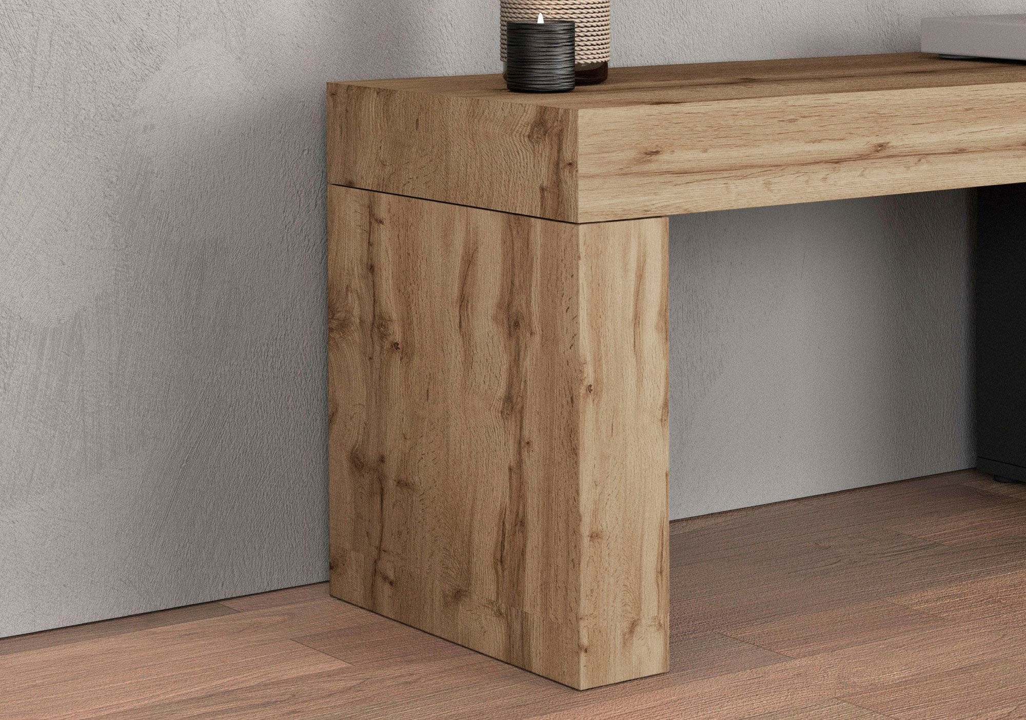 INOSIGN TV-Brücke »CHRONOS Breite 180 cm, mit eine 10 cm dicken stabilen folding Platte«, (1 St.), TV-Board, Medienbrücke, TV-Aufsatz 'Made in Italy'