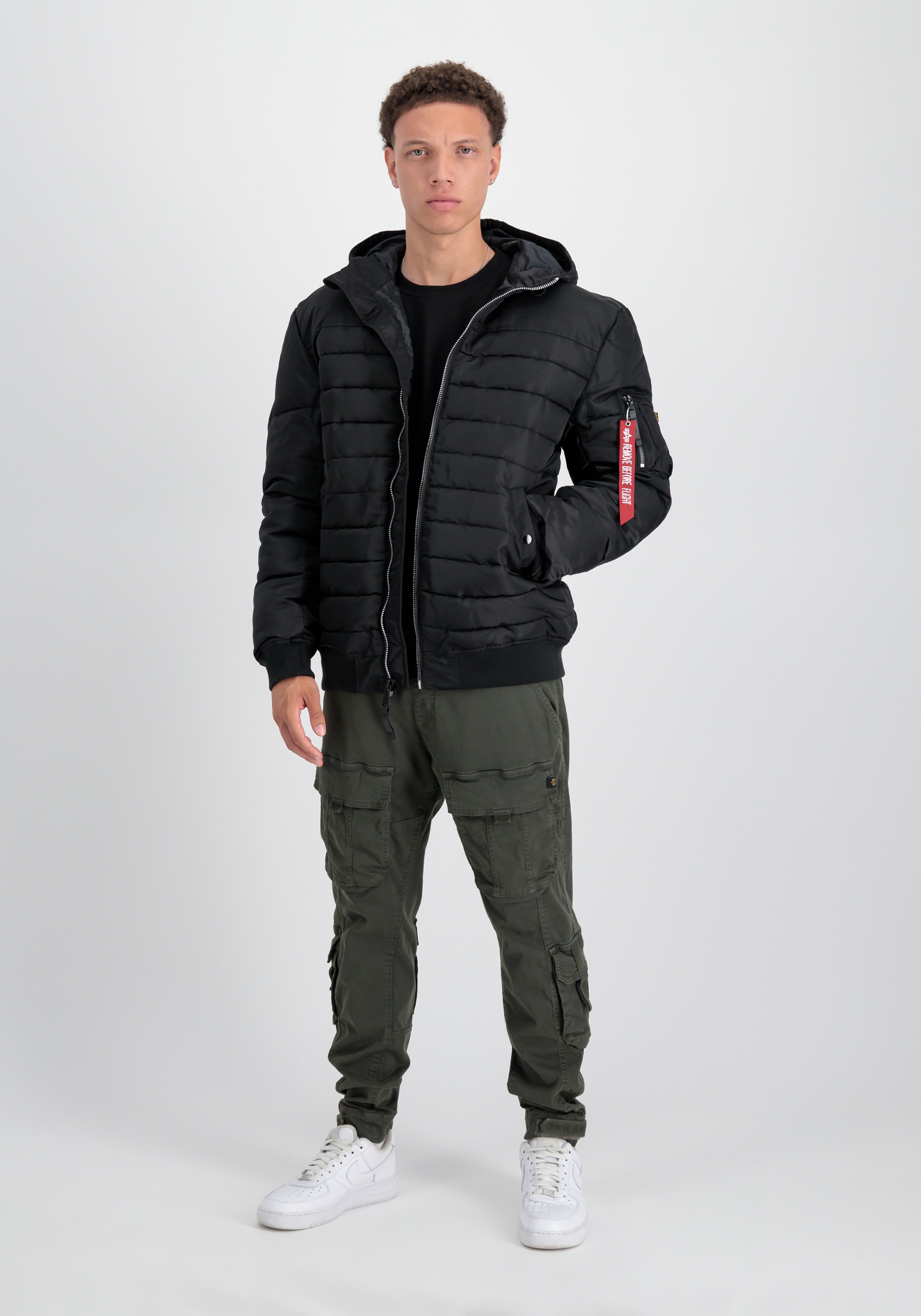 Alpha Industries Winterjacke »ALPHA INDUSTRIES Men - Cold Weather Jackets Hooded Puffer FN«