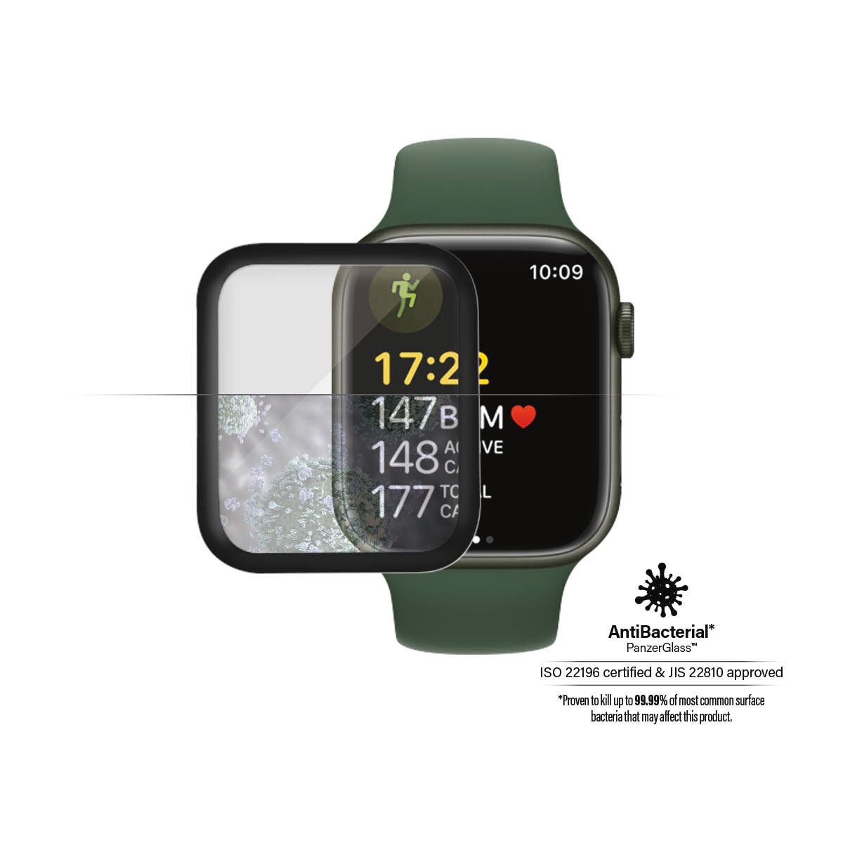 PanzerGlass Displayschutzglas »Screen Protector Glass« für Apple Watch Series 7/8 41mm