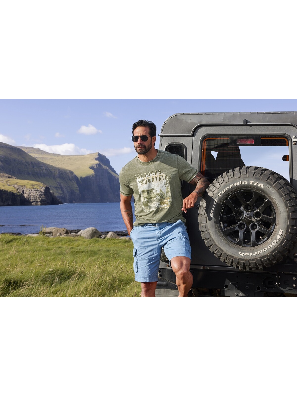 Jan Vanderstorm Rundhalsshirt »T-Shirt RASIK«